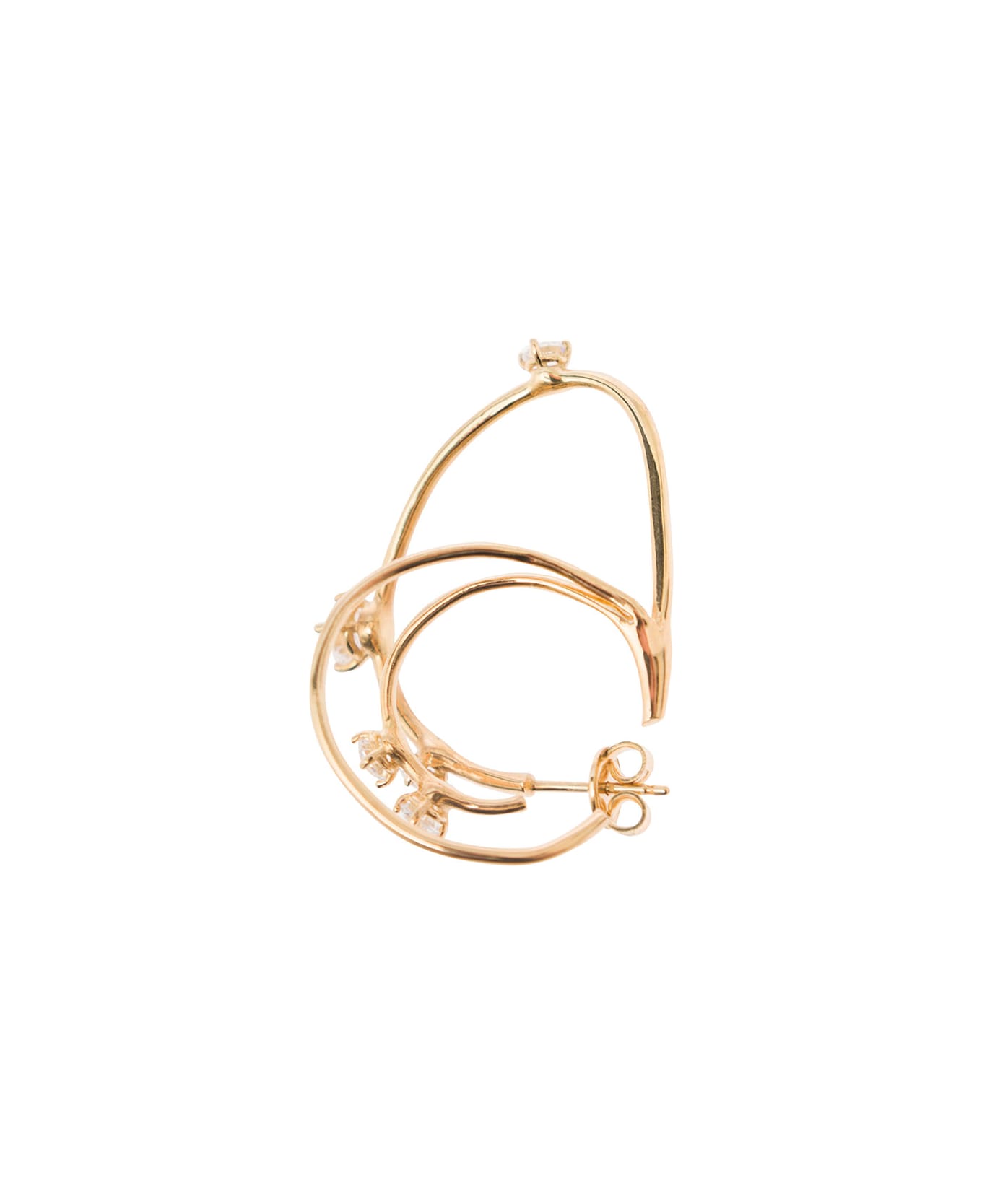 Panconesi 'constellation' Gold-colored Multi Hoops Earrings In Sterling Silver Woman - Metallic イヤリング