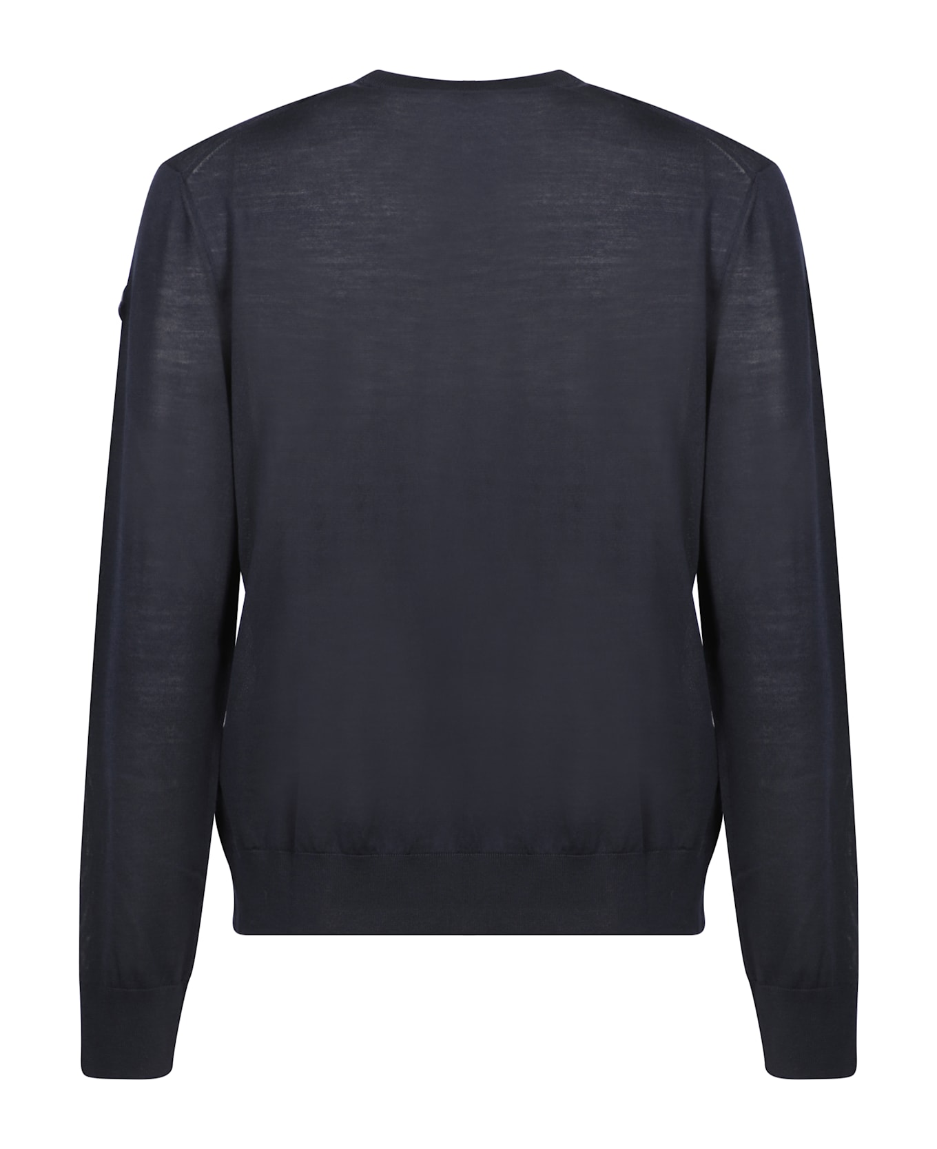Moncler Logo Blue Sweater - Blue
