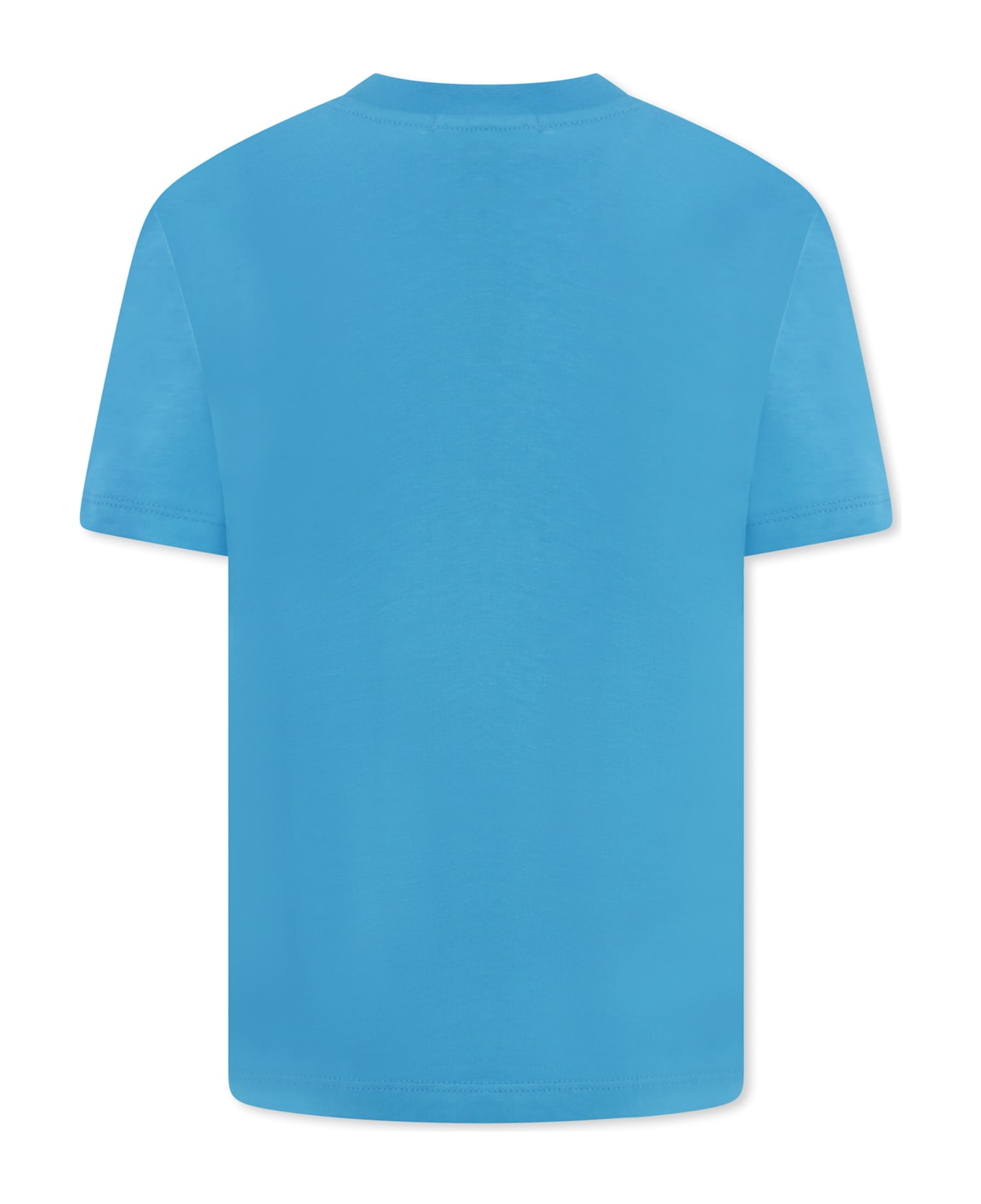 Barrow Light Blue T-shirt For Kids With Smiley - Light Blue