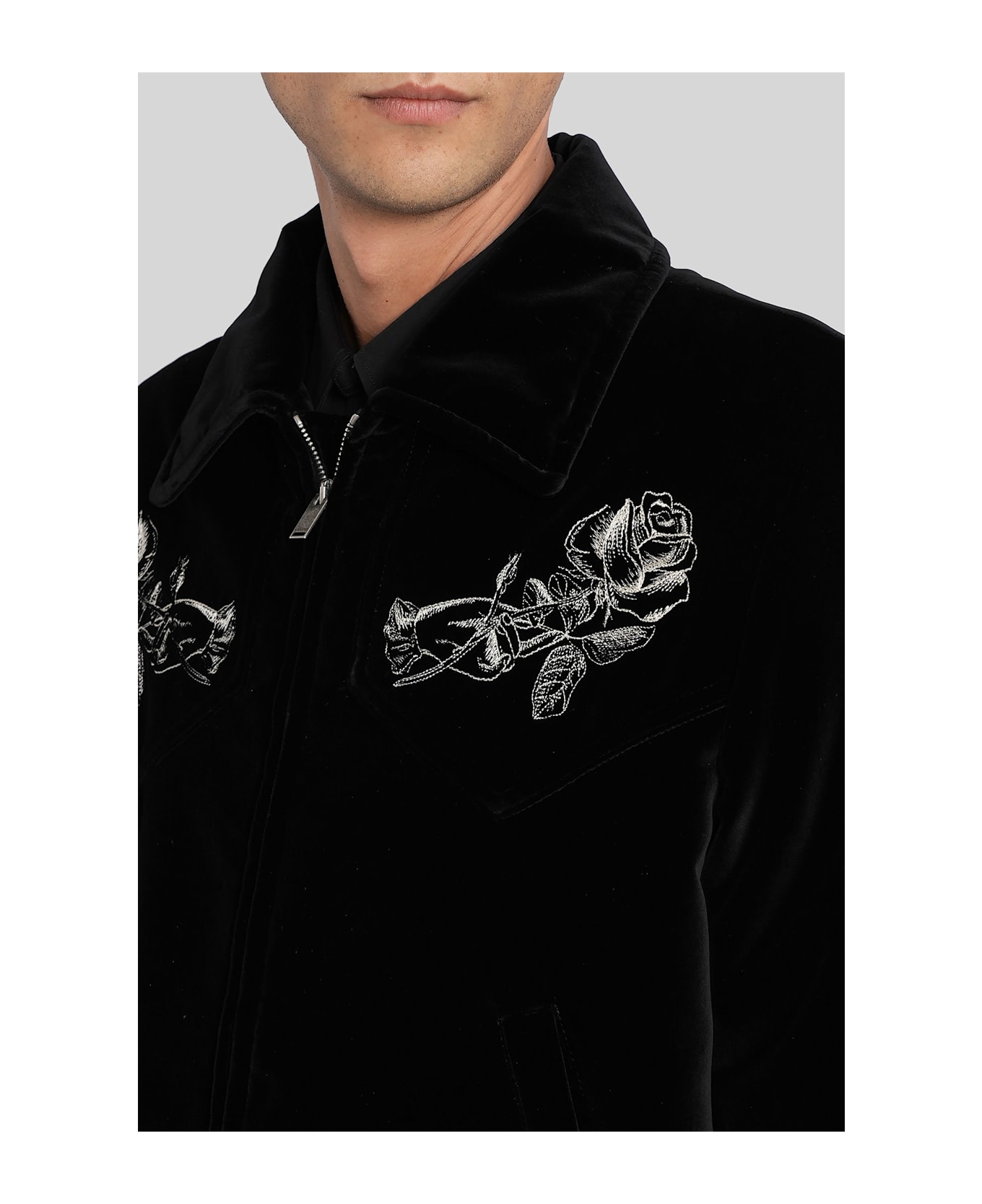 Alexander McQueen Casual Jacket In Black Cotton - black