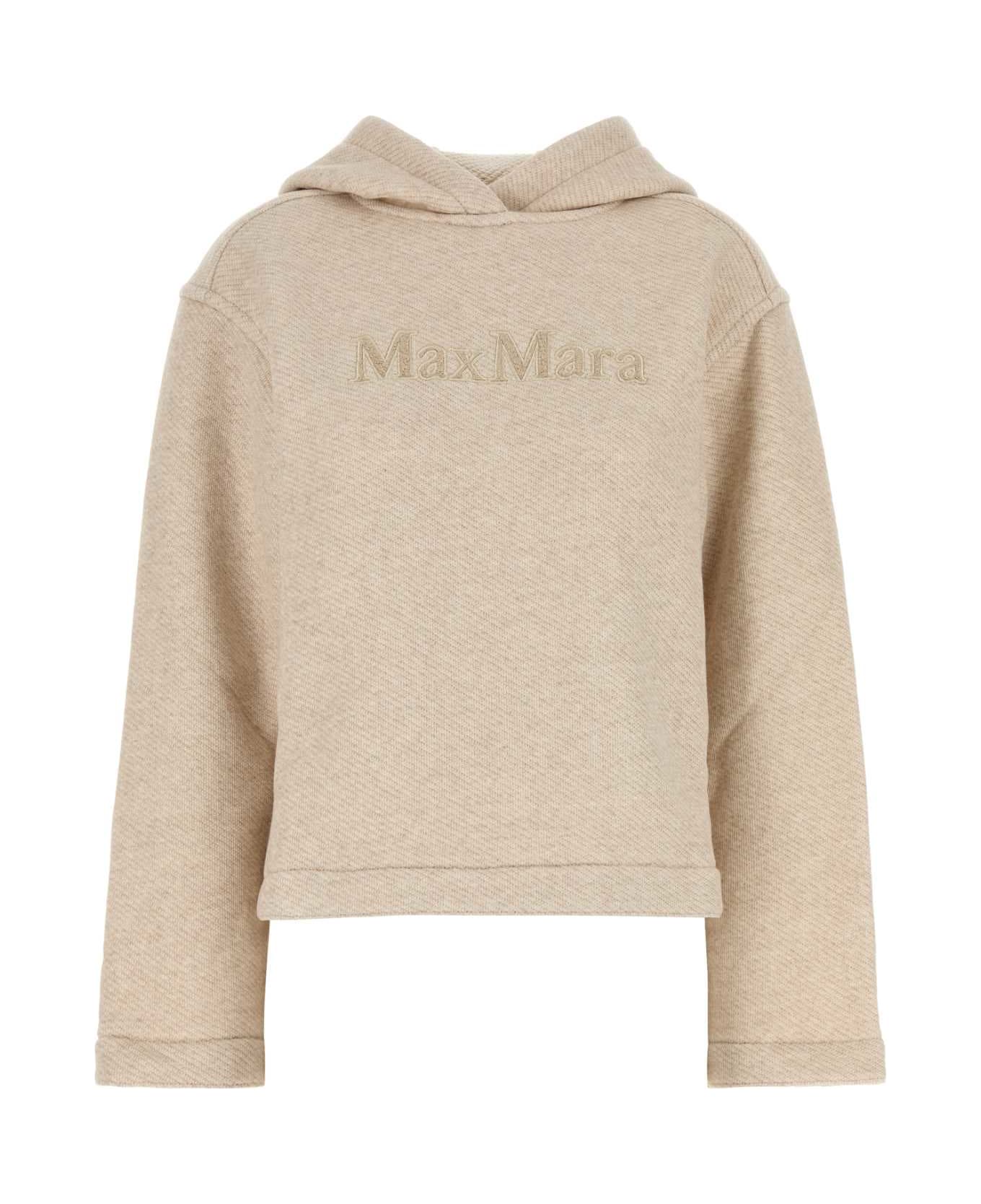 Max Mara Sand Cotton Blend Gary Sweatshirt - Beige
