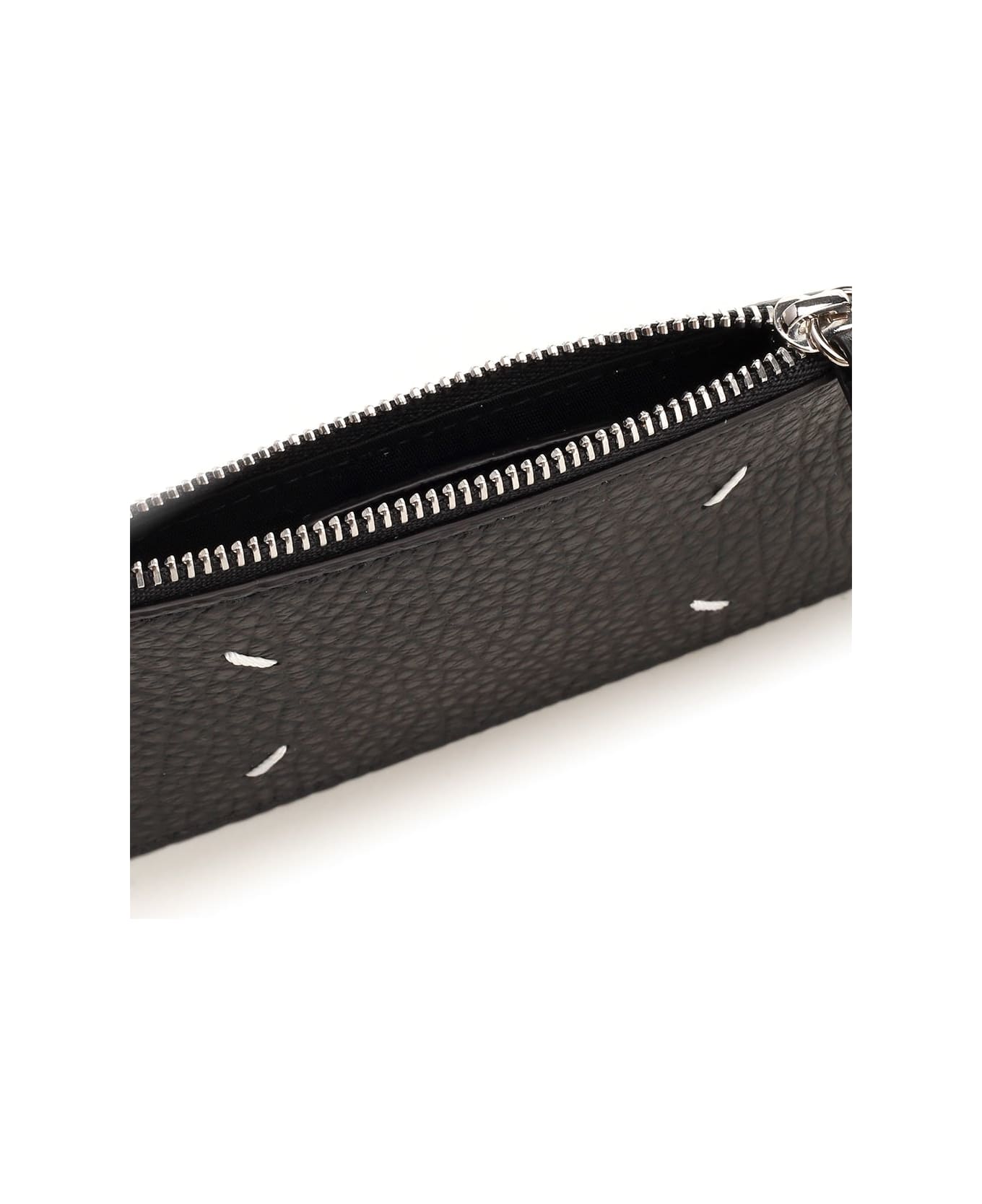 Maison Margiela "four Stitches" Card Holder - Black