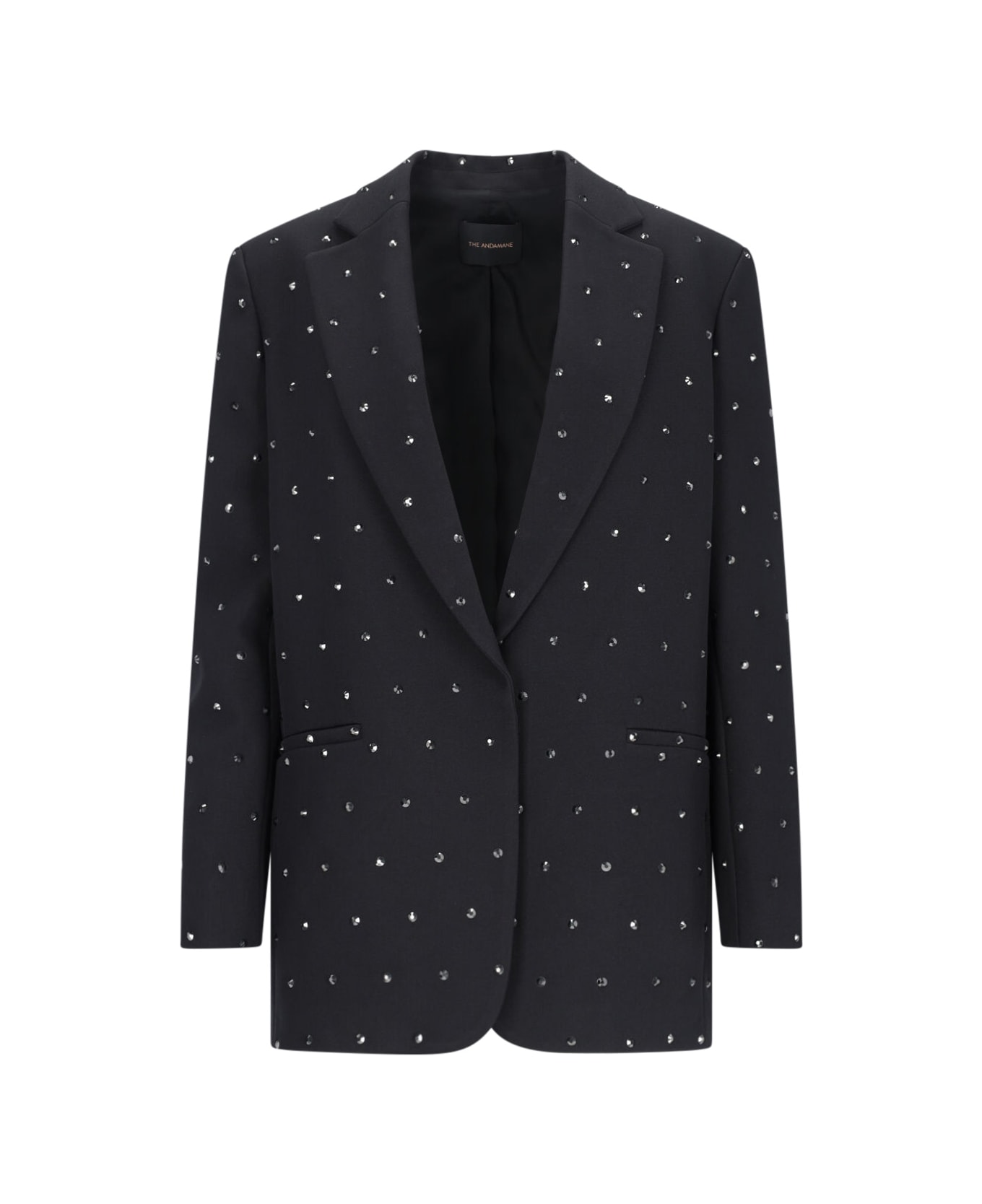 The Andamane Blazer With Rhinestones - Black  