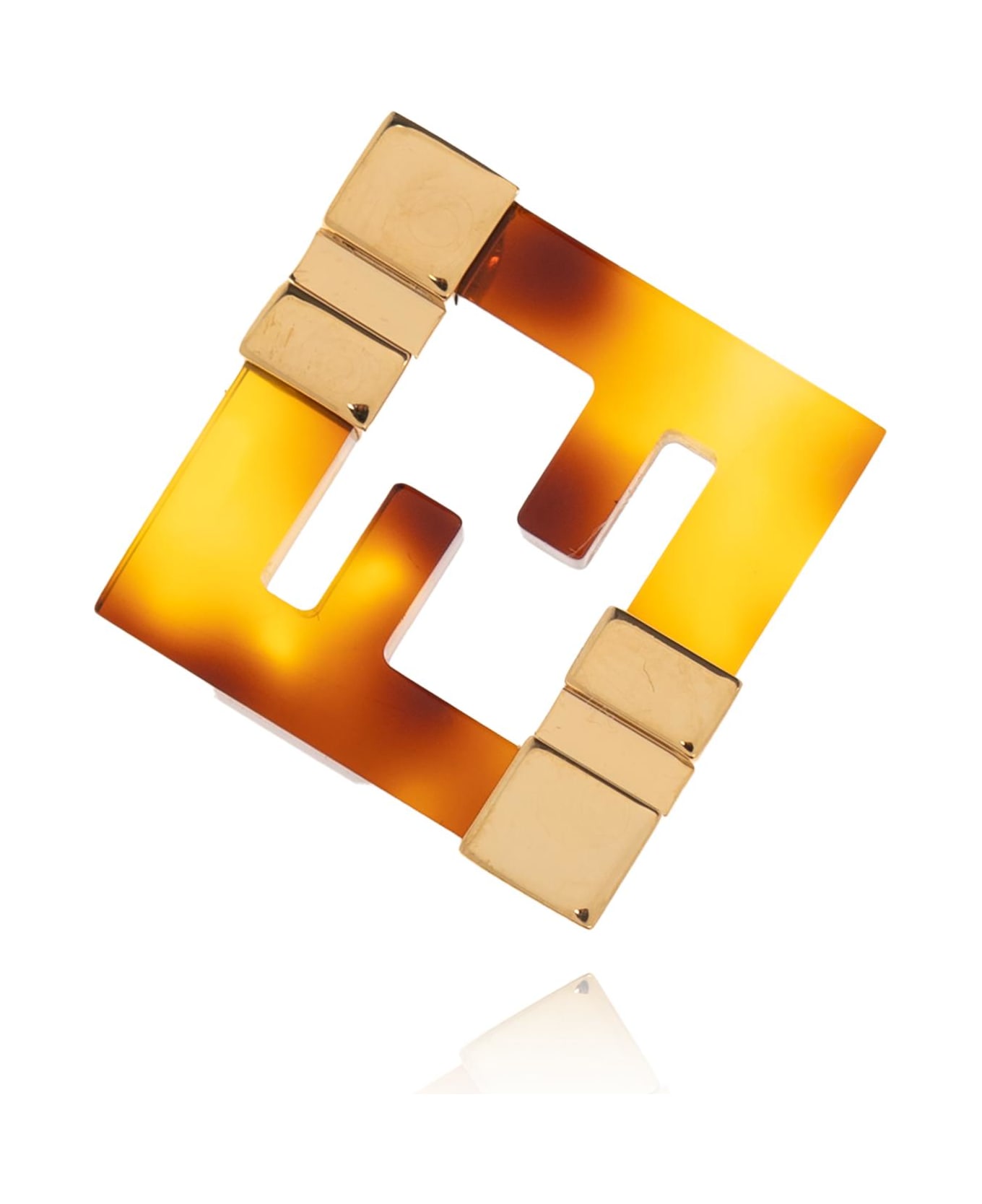 Fendi Printed Plexiglass Forever Fendi Earrings - OROSOFTTARTARUGA