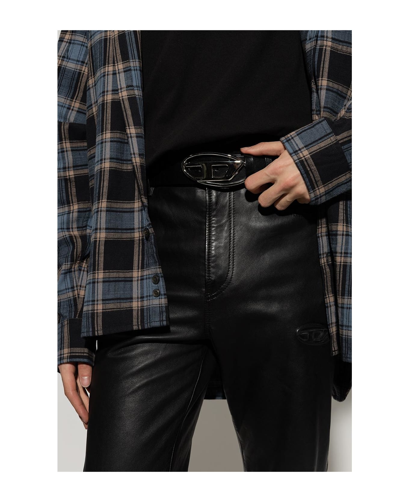 Diesel 
oval D Logo B
 Belt - Black