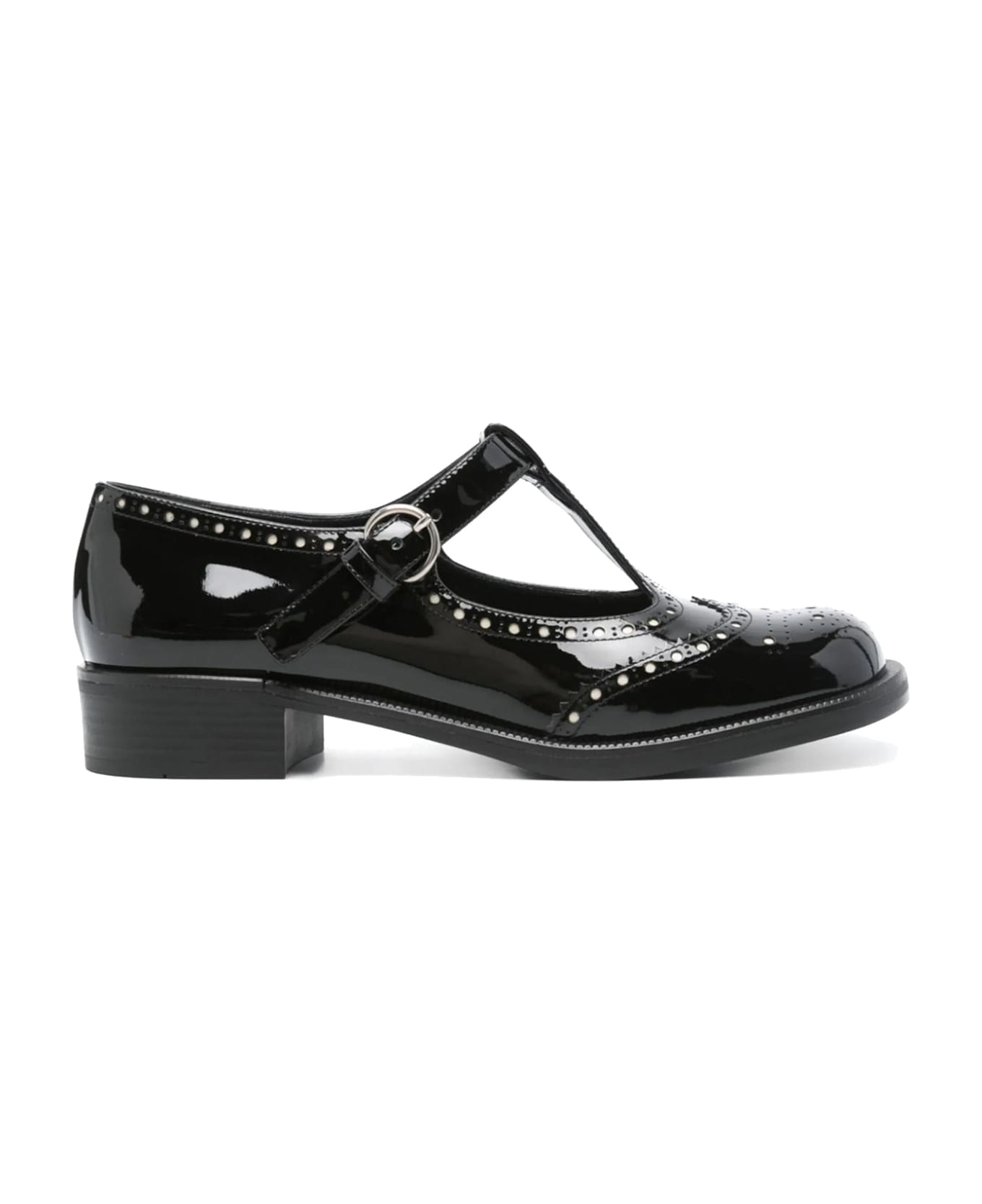 Miu Miu Leather Mary Jane - Black