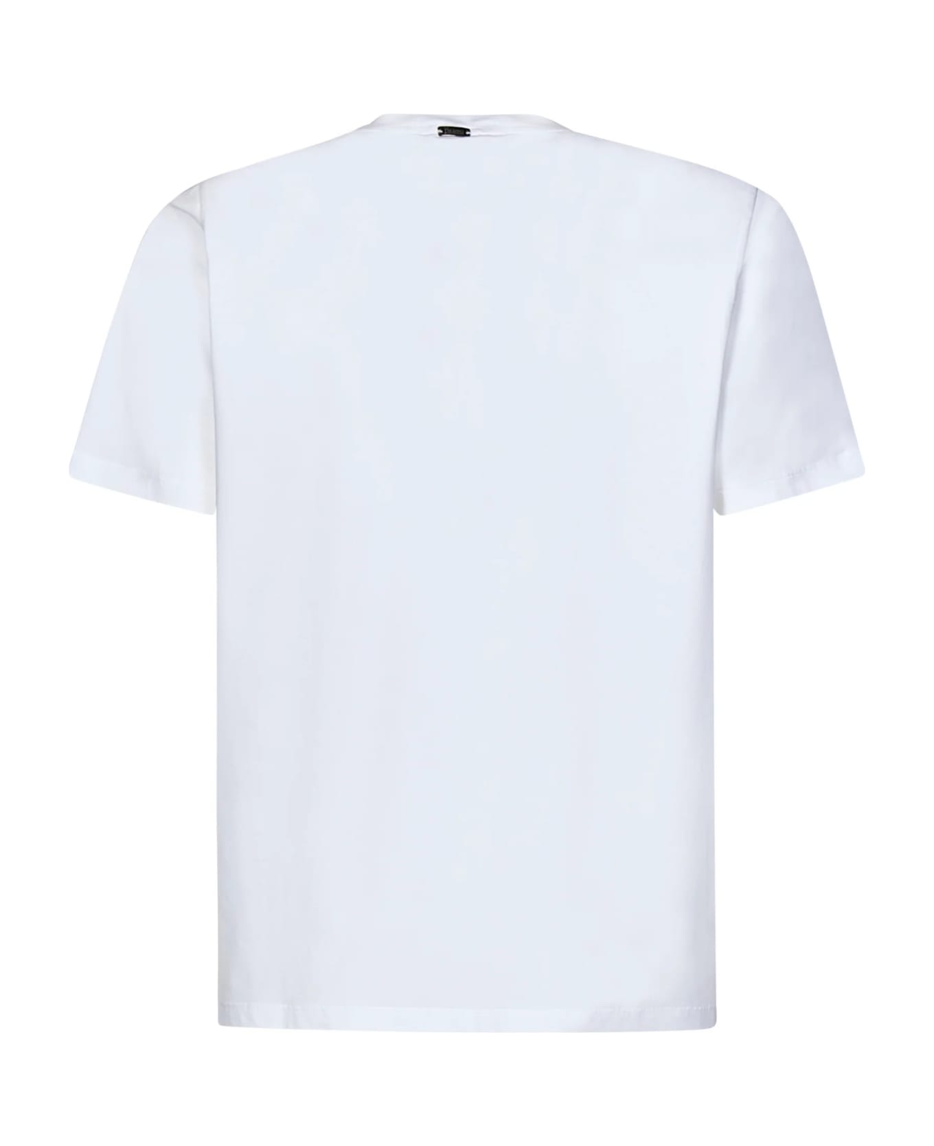 Herno T-shirt In Cotone Stretch Bianco - Bianco