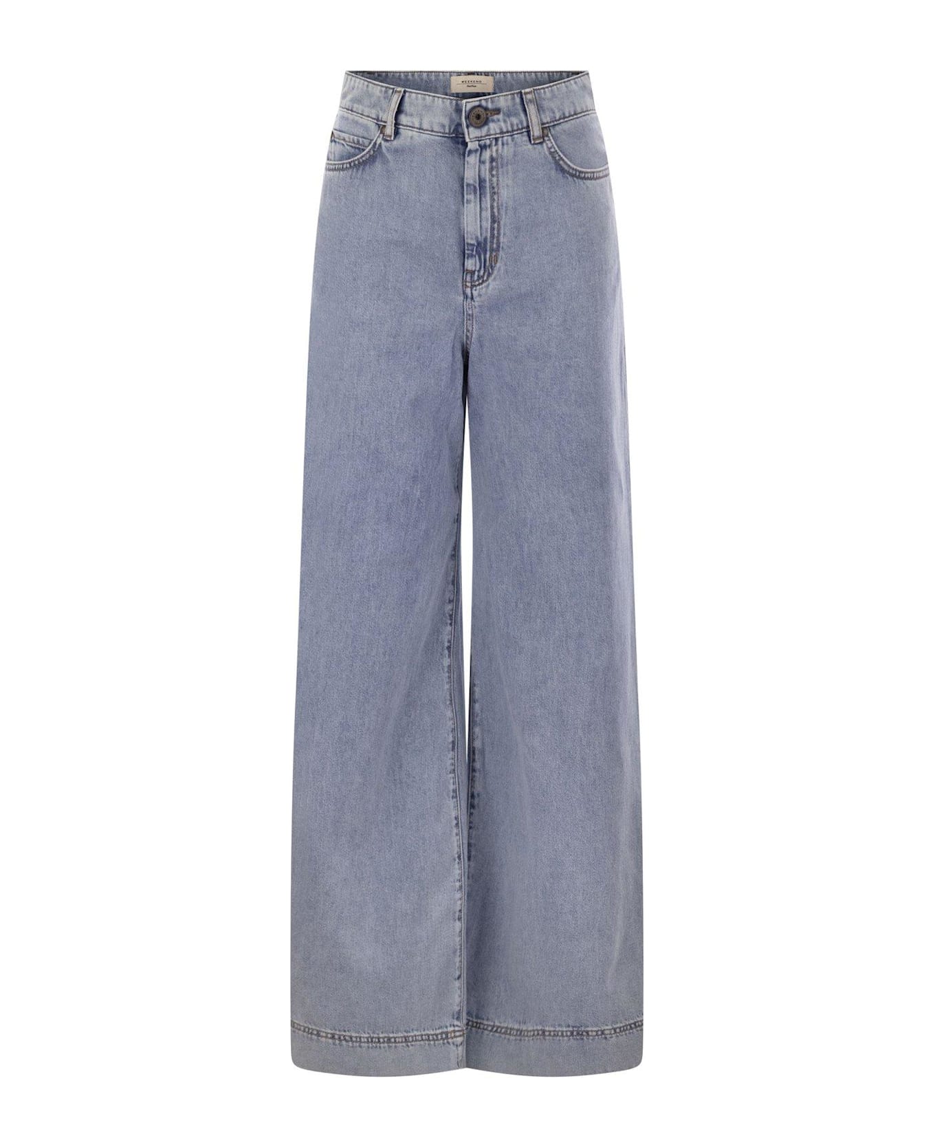 Weekend Max Mara Vega Wide Leg Jeans - Azzurro