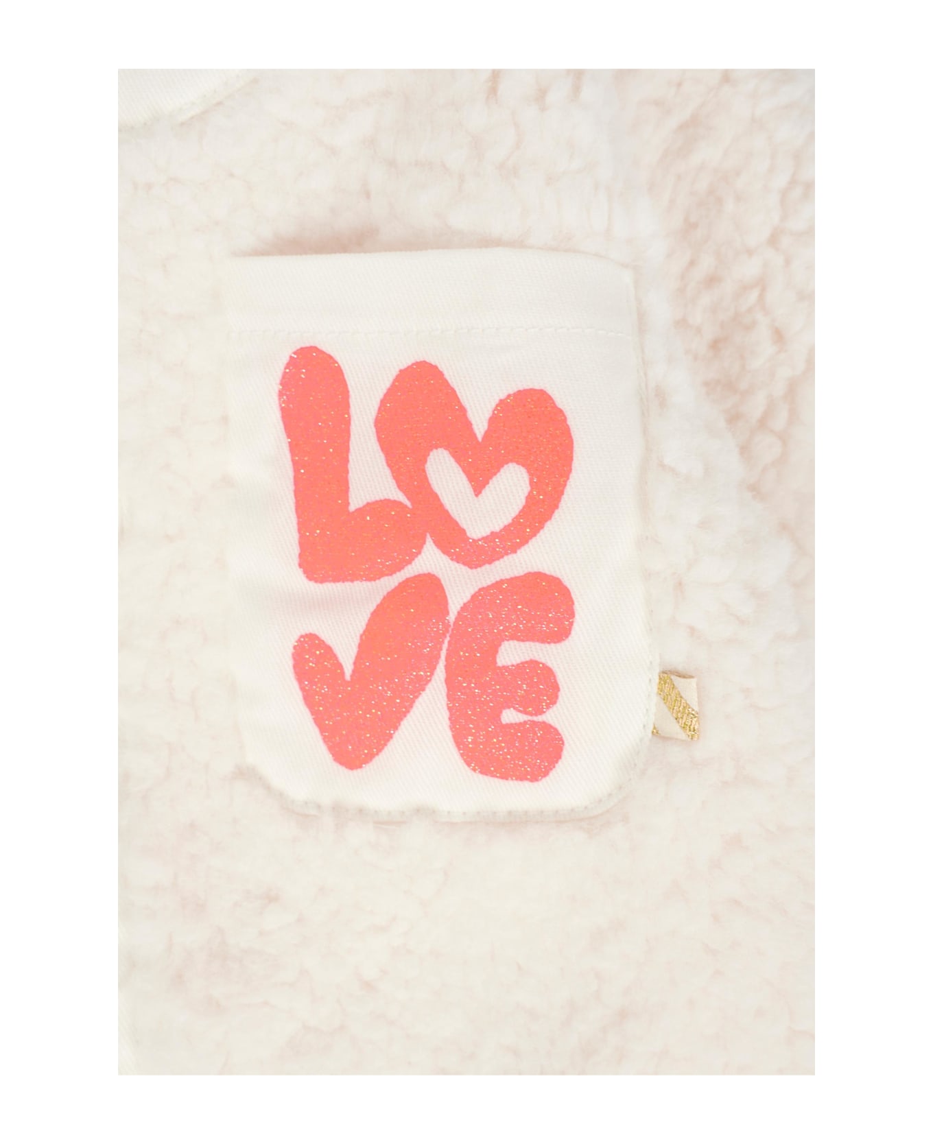 Billieblush Ivory Babygrow For Baby Girl With Writing - Ivory