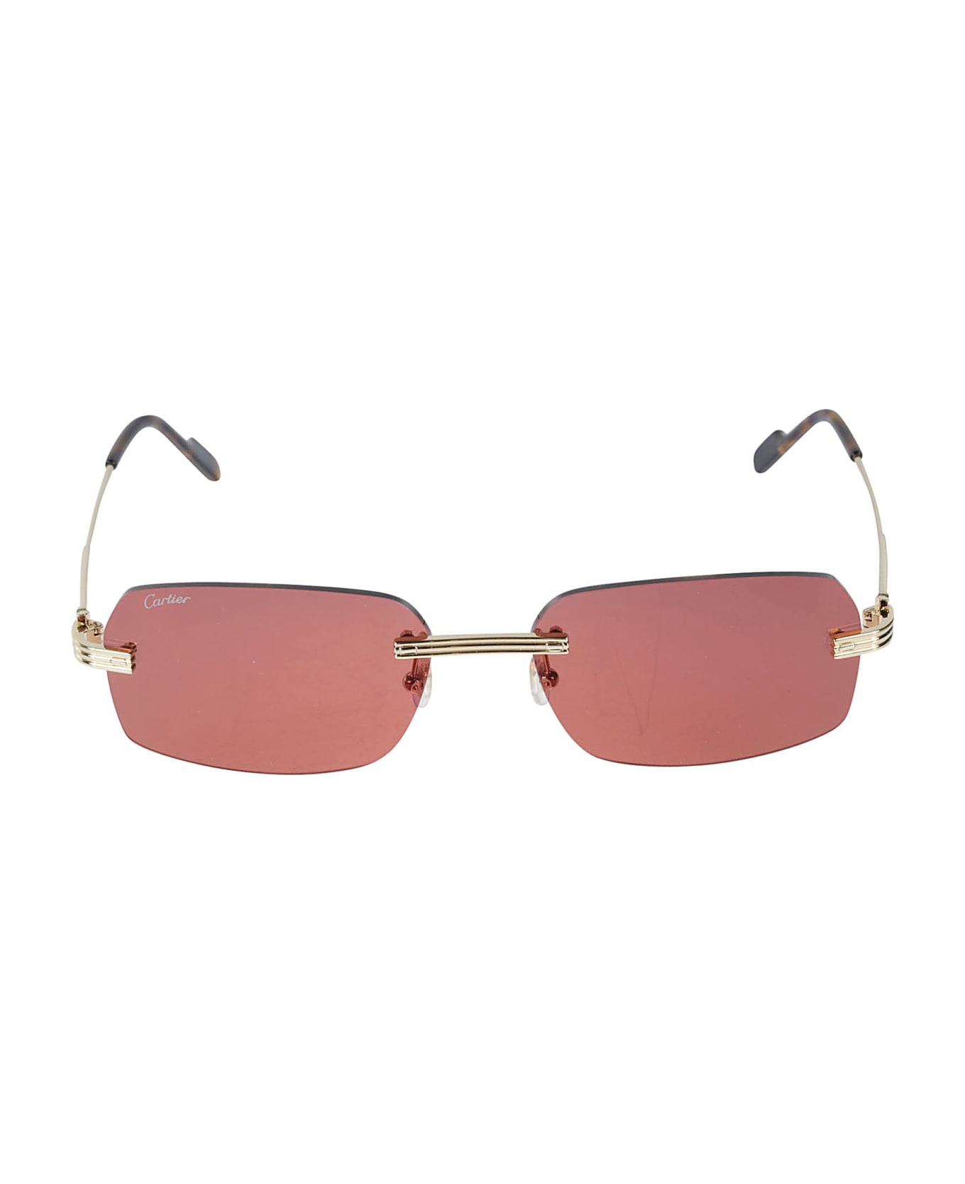 Cartier Eyewear Square Sunglasses - Gold
