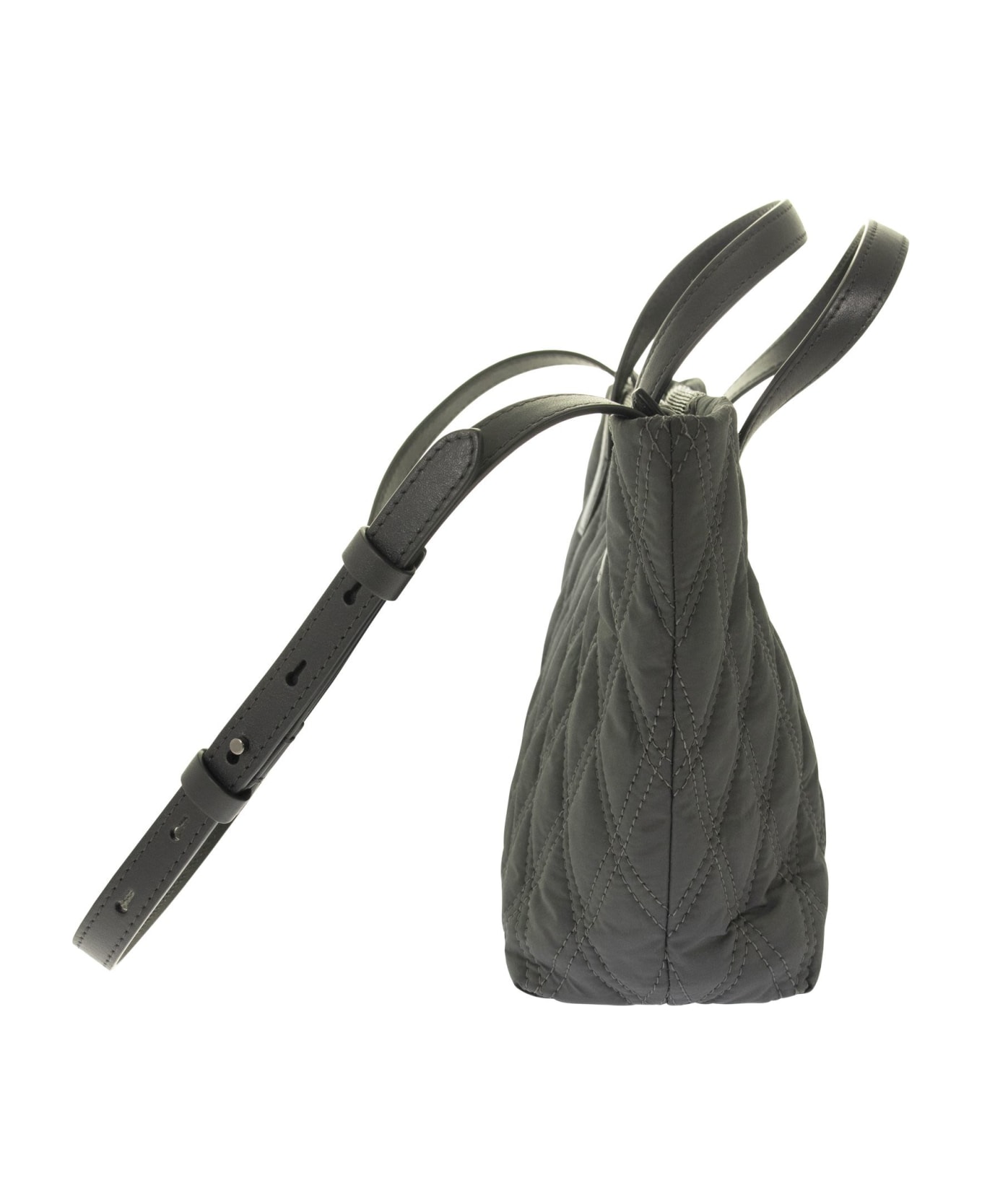 Brunello Cucinelli Taffeta Shoulder Bag - Charcoal