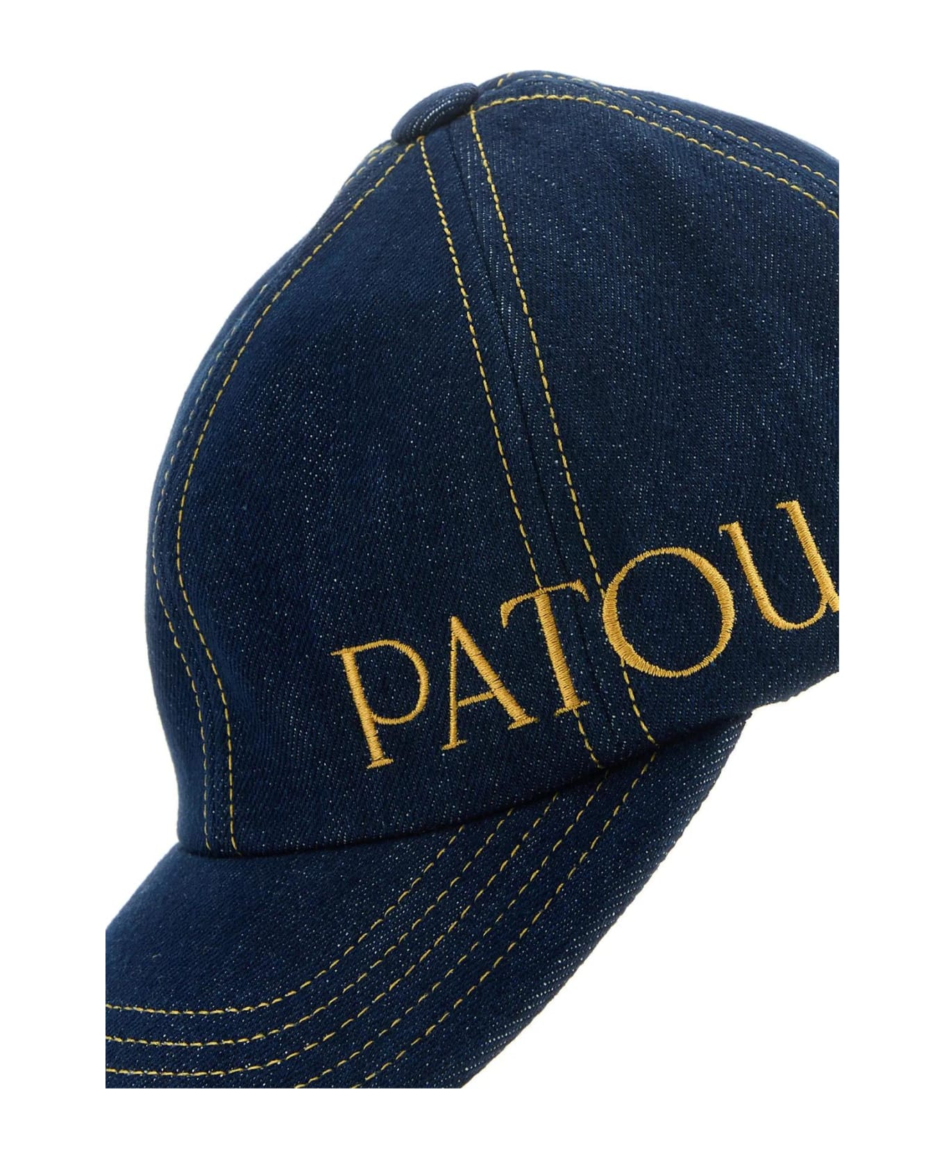 Patou Blue Denim Baseball Cap - BLUE