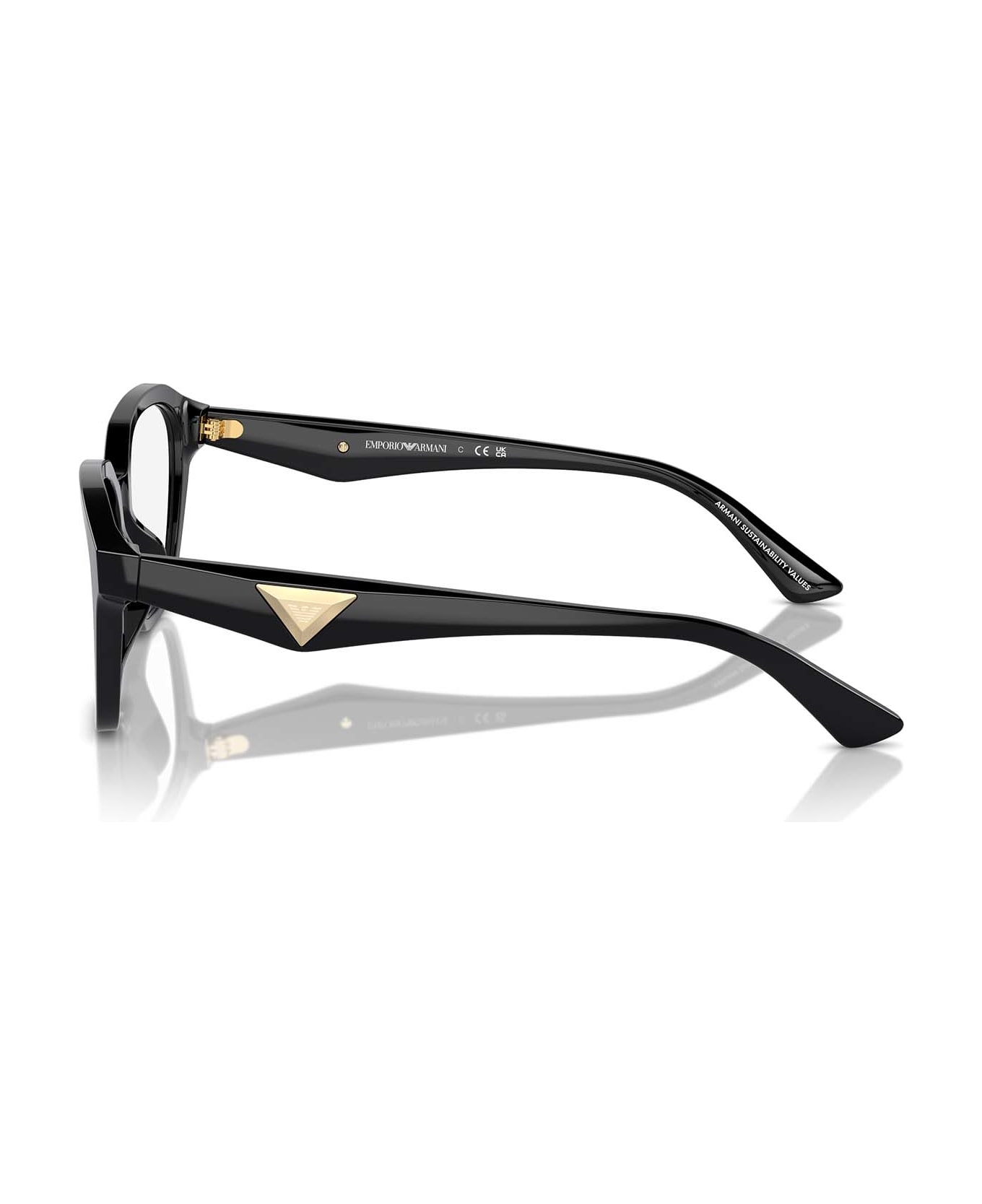 Emporio Armani Ea3235u Shiny Black Glasses - Shiny Black