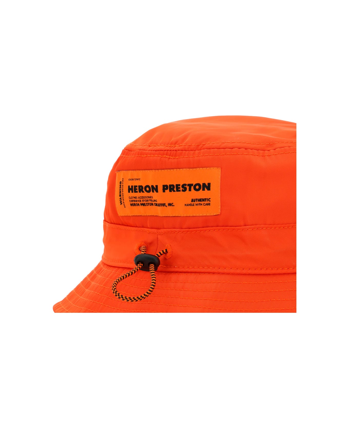 HERON PRESTON Bucket Hat - Orange/white