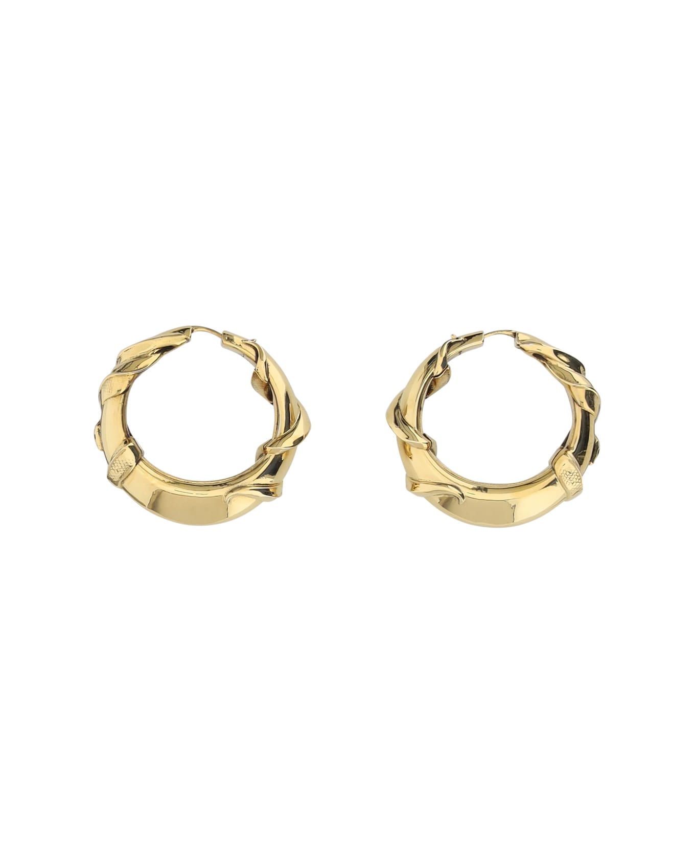 Alexander McQueen Snake Earrings - Light Ant.gold