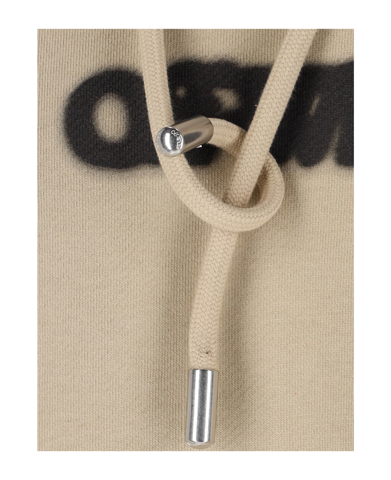 Off-White "spray Arrow" Hoodie - Beige