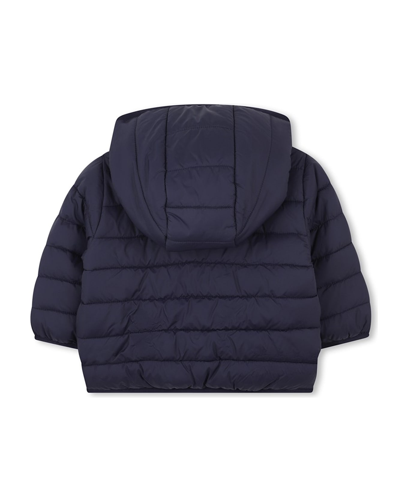 Timberland Blue Down Jacket For Baby Boy Wih Logo - Blue