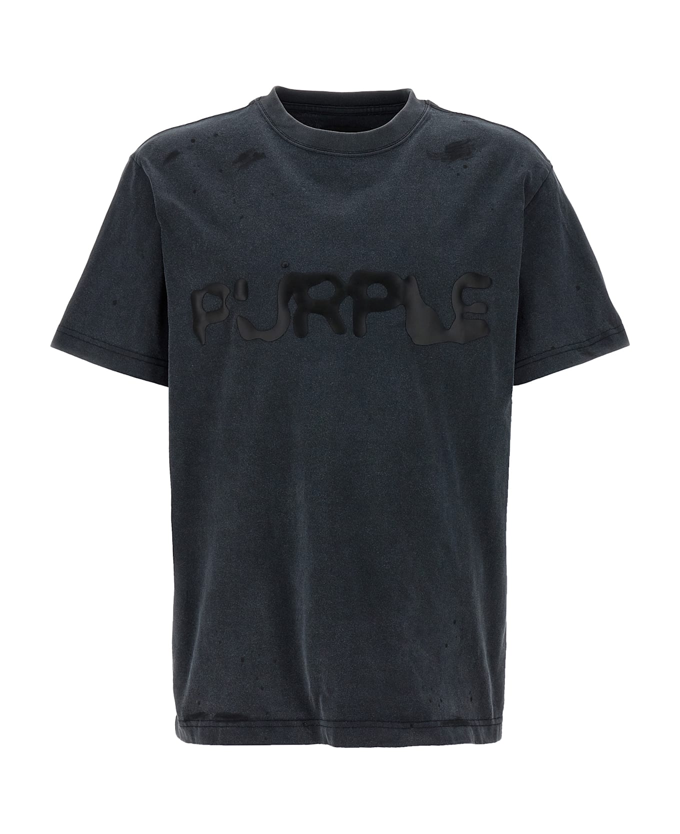 Purple Brand 
liquid Wordmark
 T-shirt - Gray