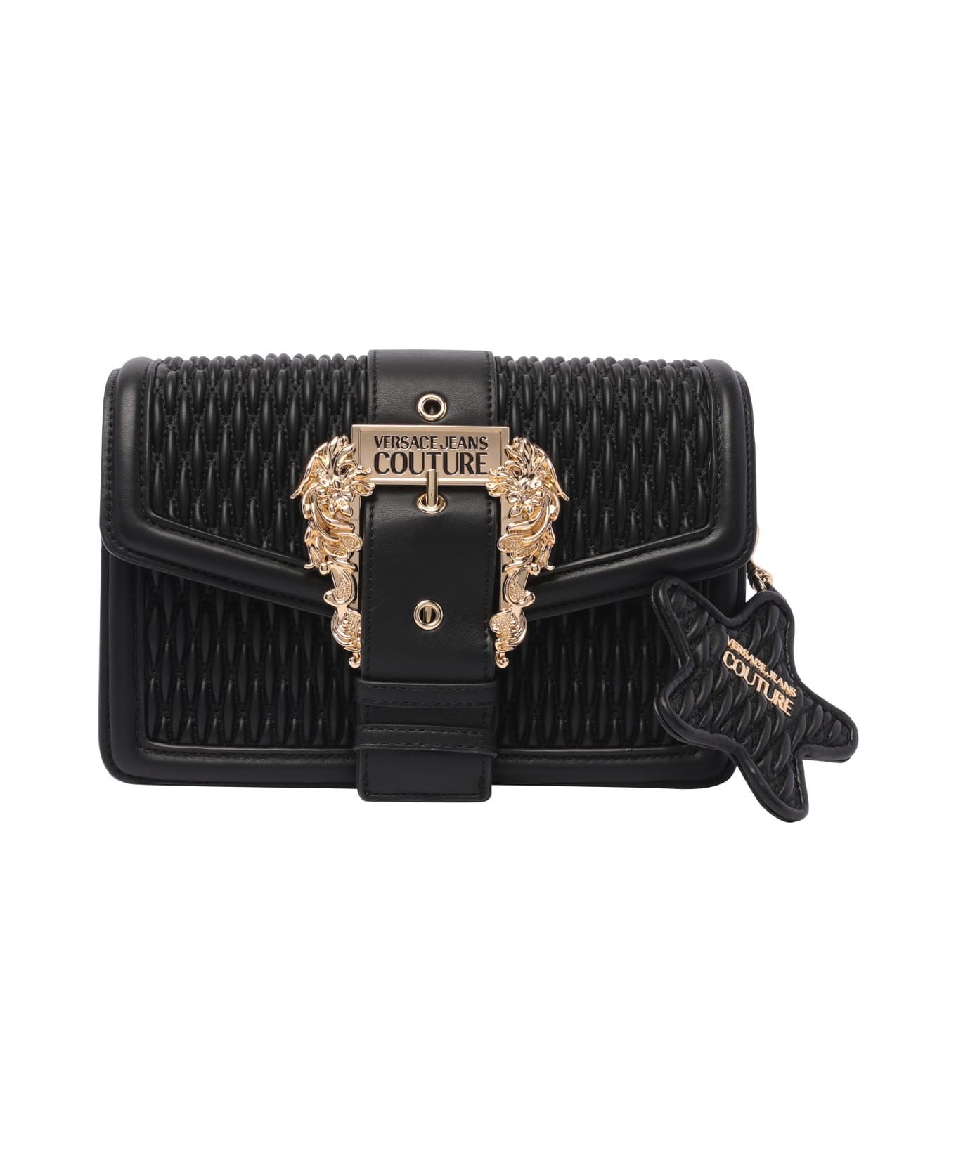 Versace Jeans Couture Drew Baroque Crossbody Bag - Black