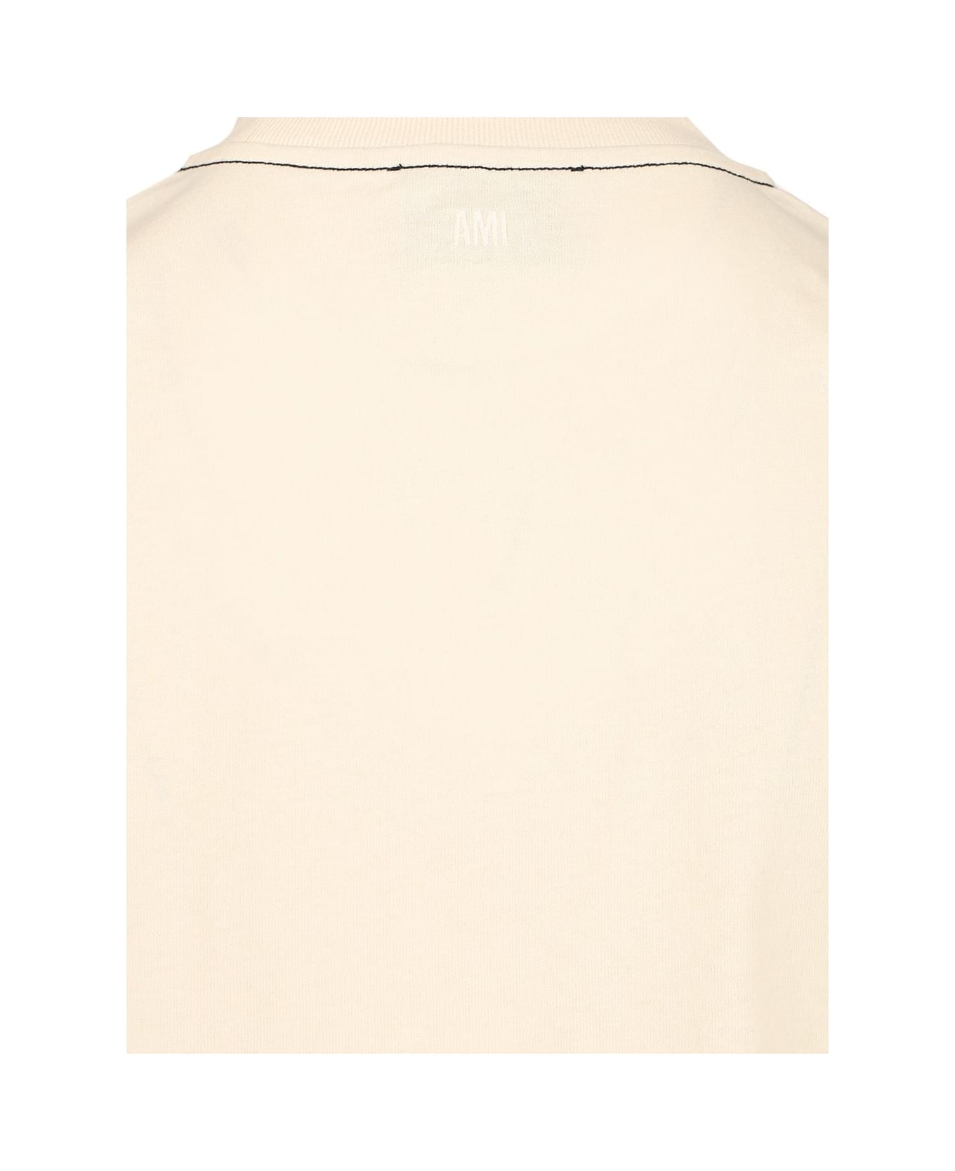 Ami Alexandre Mattiussi Cotton Jersey T-shirt - WHITE