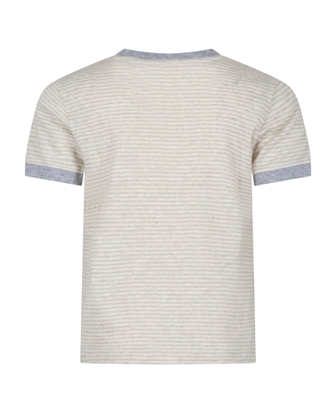 Eleventy Gray T-shirt For Boy - Beige Tシャツ＆ポロシャツ