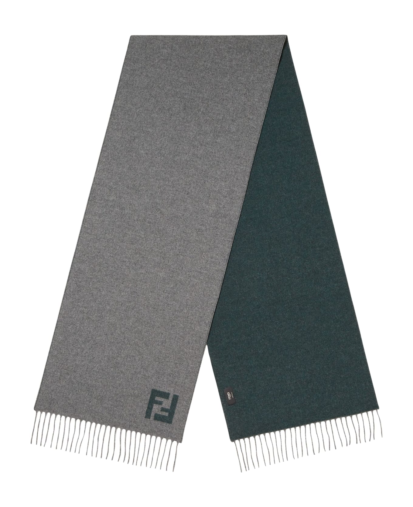 Fendi Wool And Cashmere Scarf - Grey