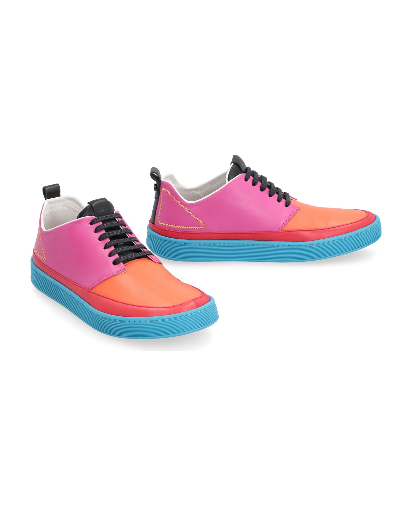 Volta Leather Low-top Sneakers - Multicolor