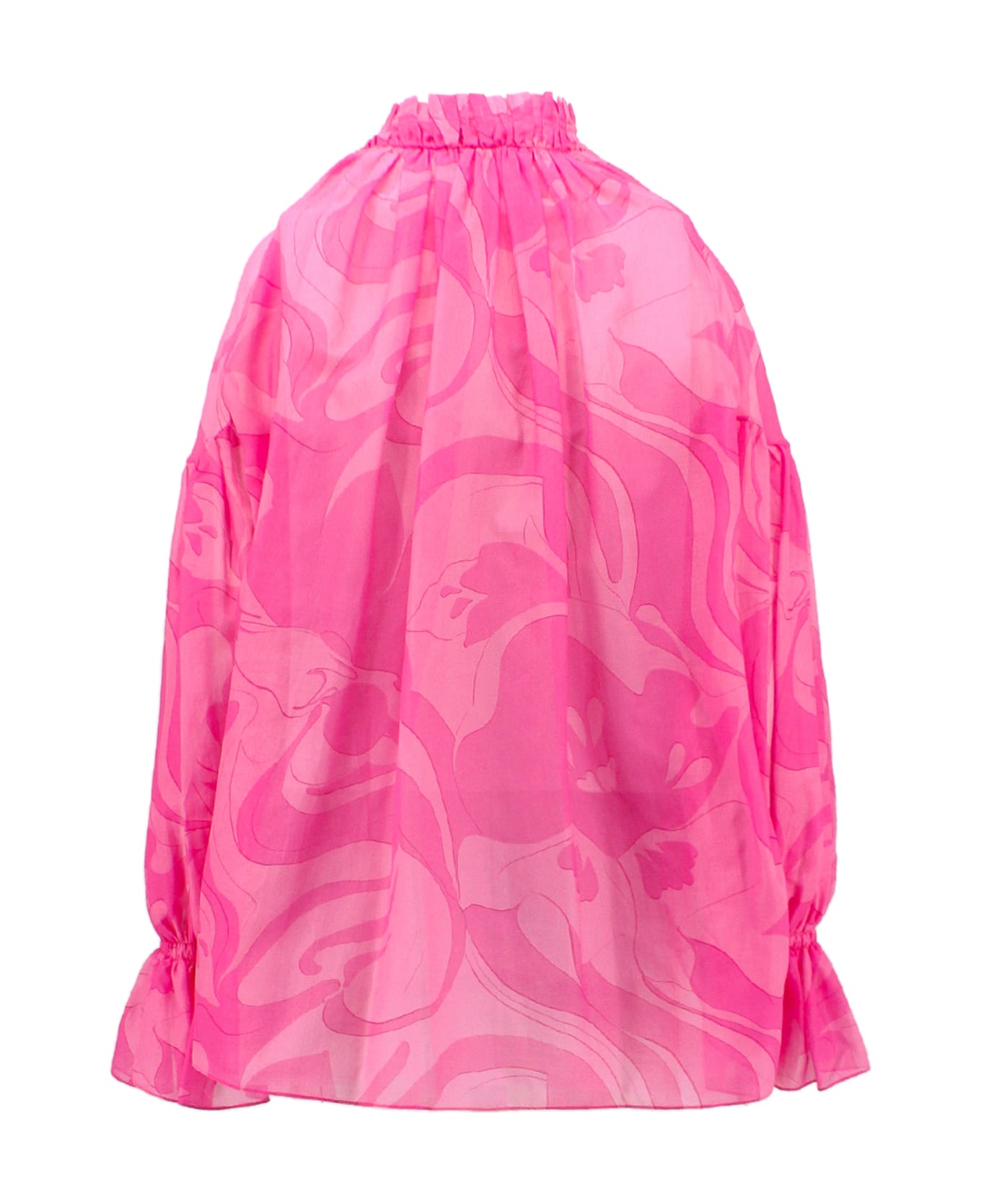 Etro Printed Voile Blouse - Pink
