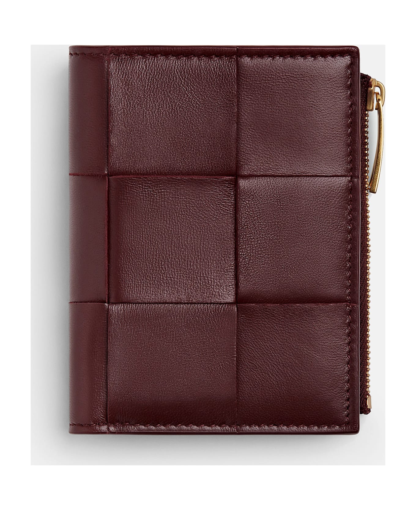 Bottega Veneta Cassette Bi-fold Wallett - BROWN