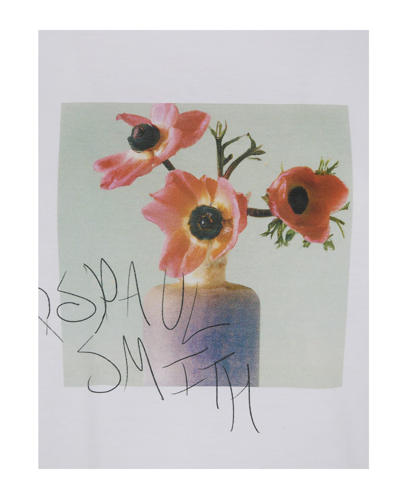 PS by Paul Smith Womens Anenomes T-shirt - White
