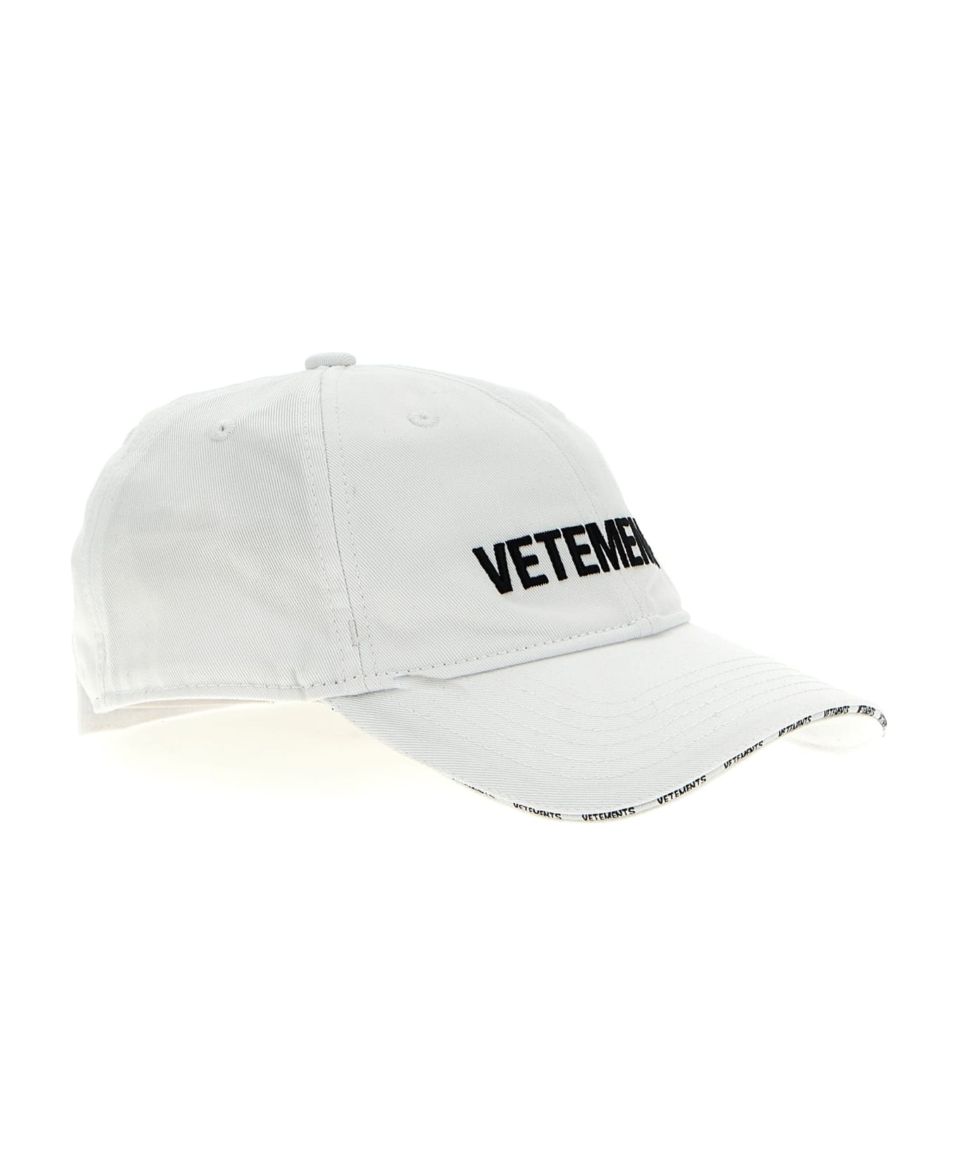 VETEMENTS Logo Cap - White/Black 帽子