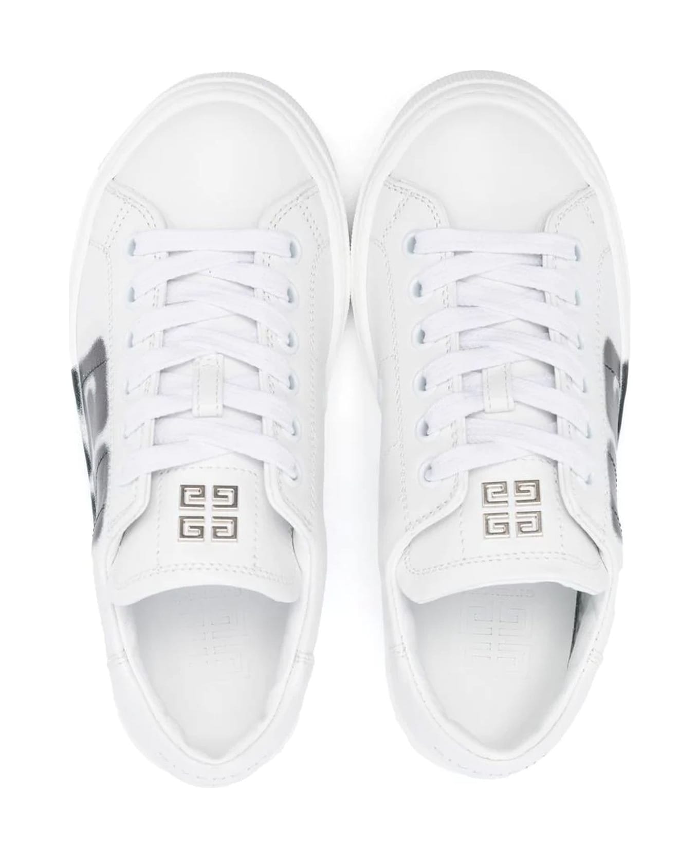 Givenchy White Leather Sneakers - Bianco