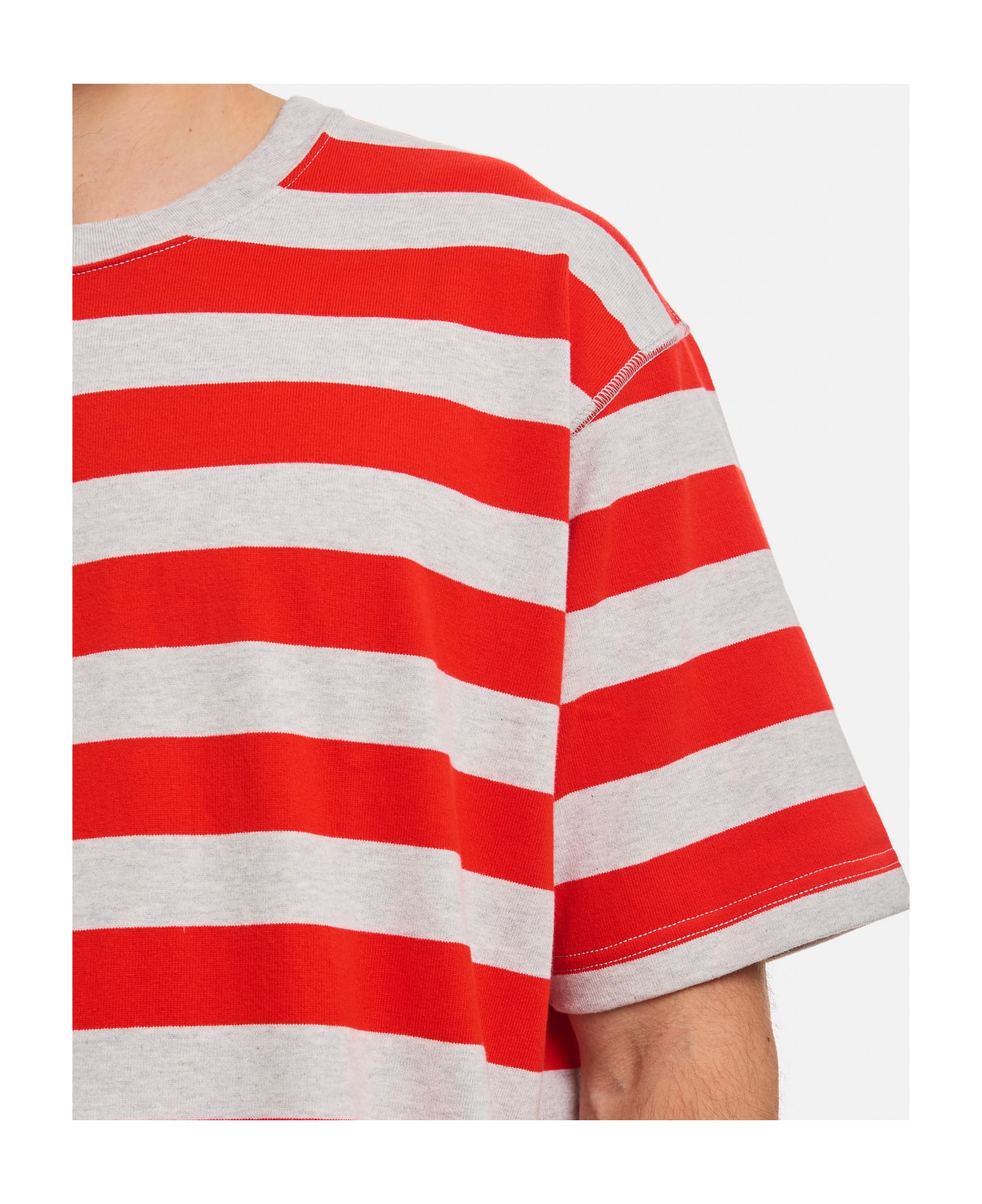 Junya Watanabe Short Sleeves Stripes T-shirt - MultiColour