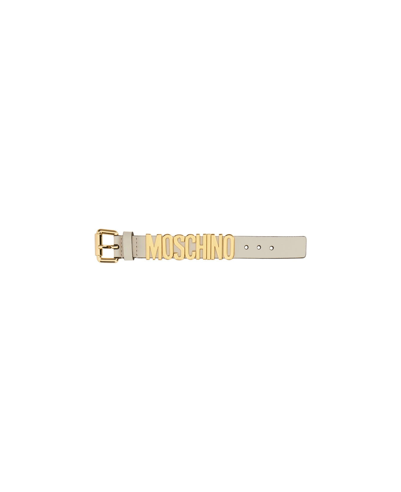 Moschino Logo Bracelet - WHITE