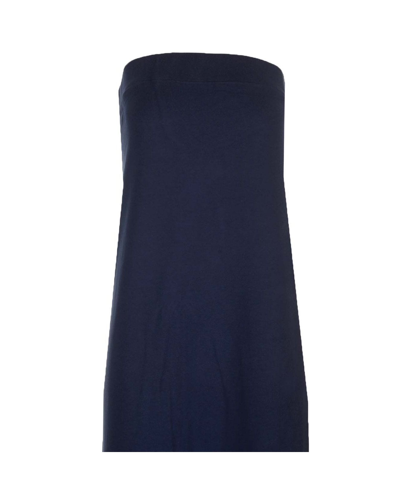 Norma Kamali Long Sleeveless Dress - Blue