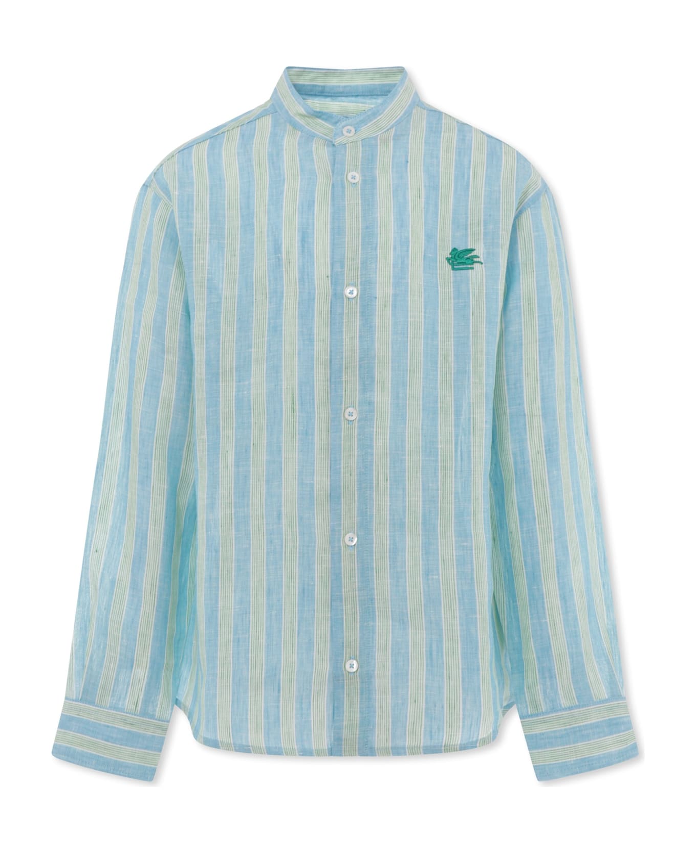 Etro Green Shirt For Boy With Pegasus - Green