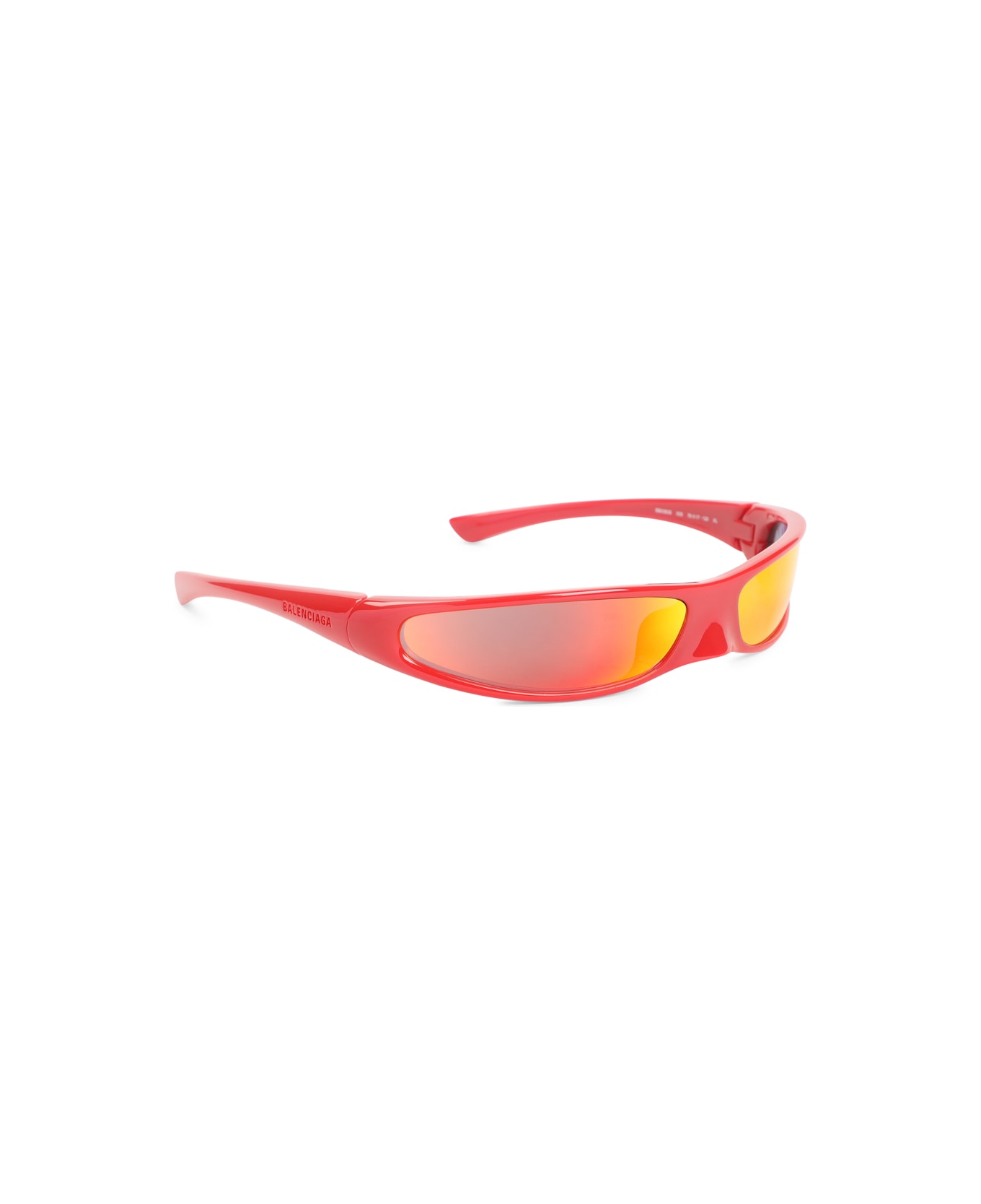 Balenciaga Blade Rect Bb0383s Sunglasses - Red Red