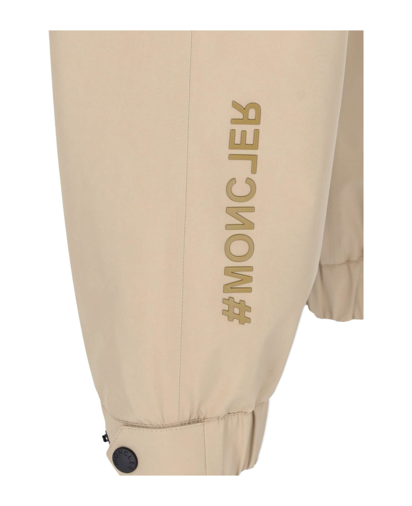 Moncler Grenoble Logo Track Pants - Beige