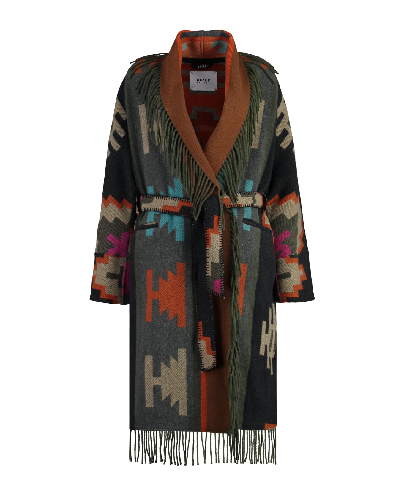 Bazar Deluxe Belted Cardigan - Blu