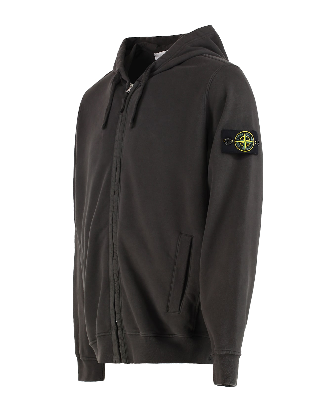 Stone Island Full Zip Hoodie - grey