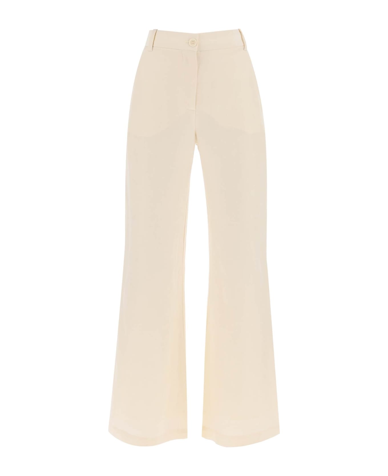 By Malene Birger Carass Linen Blend Pants - PEARL (White) ボトムス