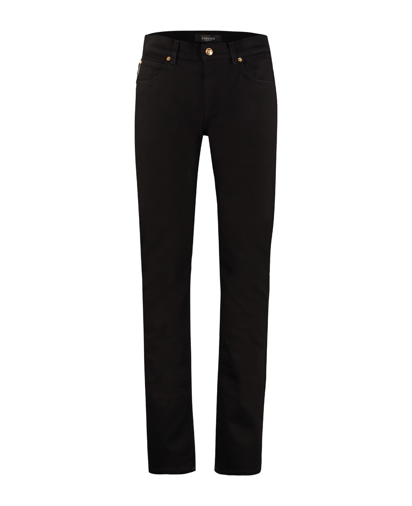 Versace 5-pocket Slim Fit Jeans - Nero