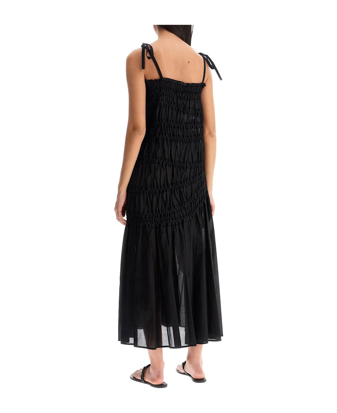 Tory Burch 
shoulder Tie
 Dress - BLACK (Black)