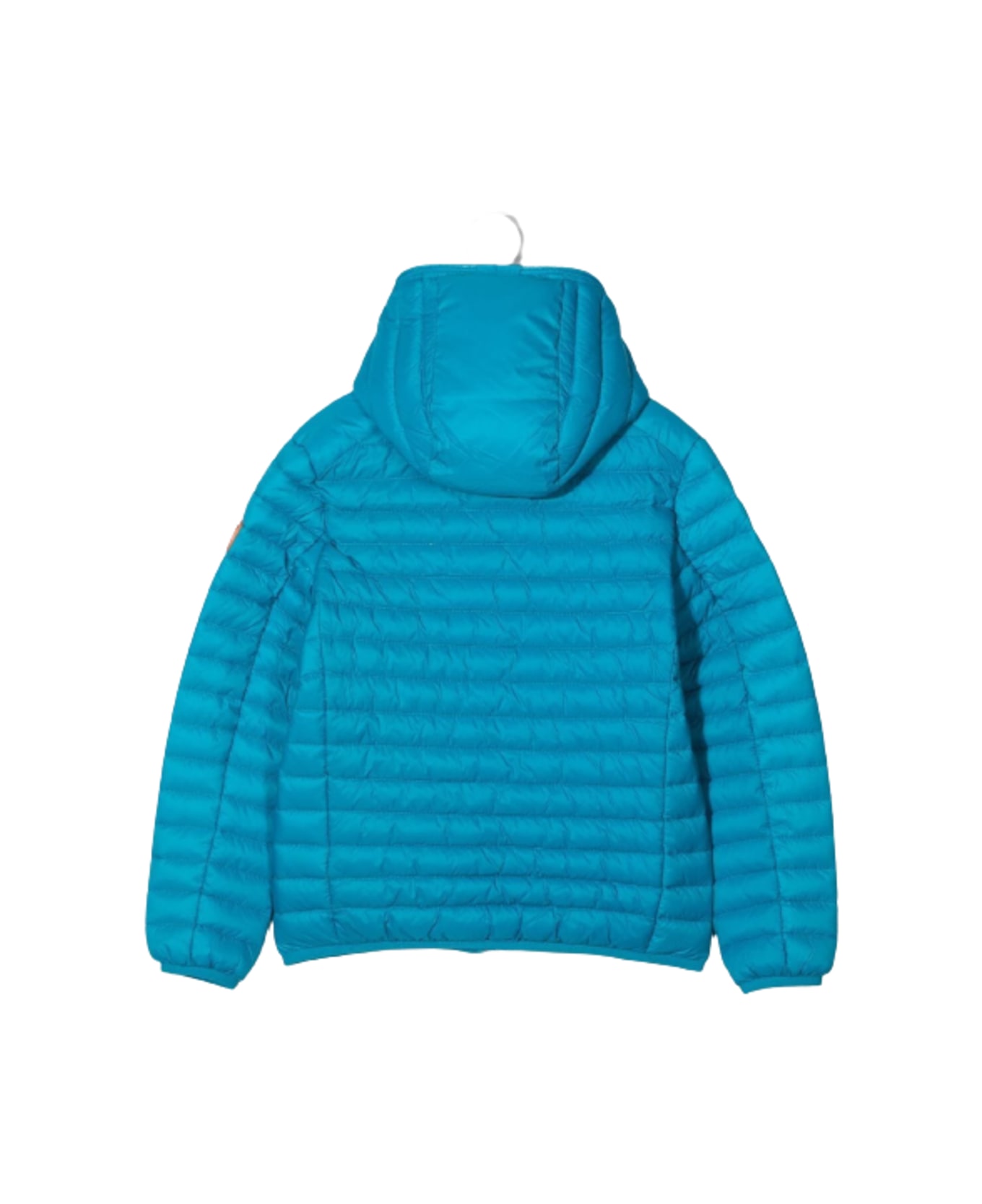 Save the Duck Boy's Dony Light Blue Quilted Nylon Ecological Down Jacket - Light blue