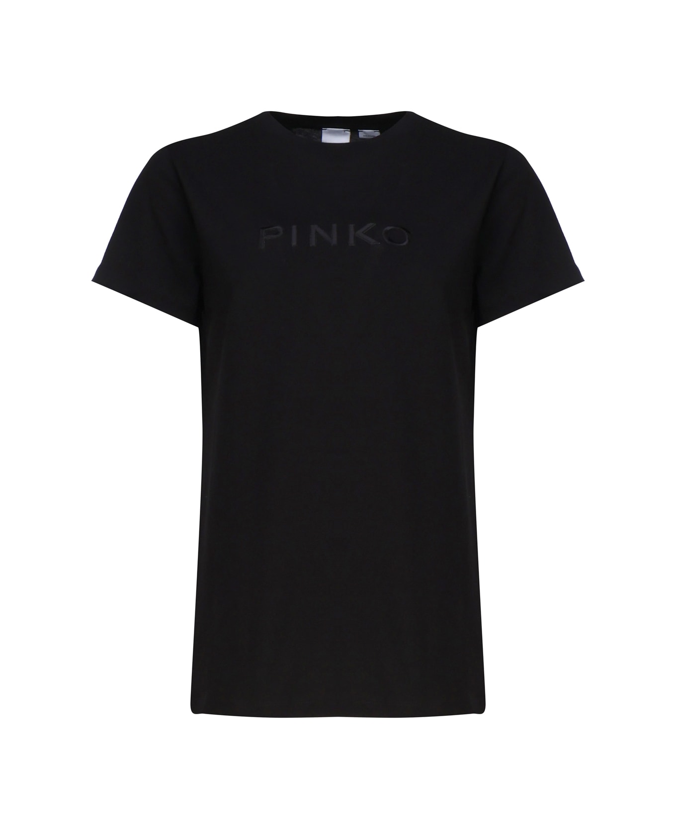 Pinko Logo Embroidery T-shirt - Black