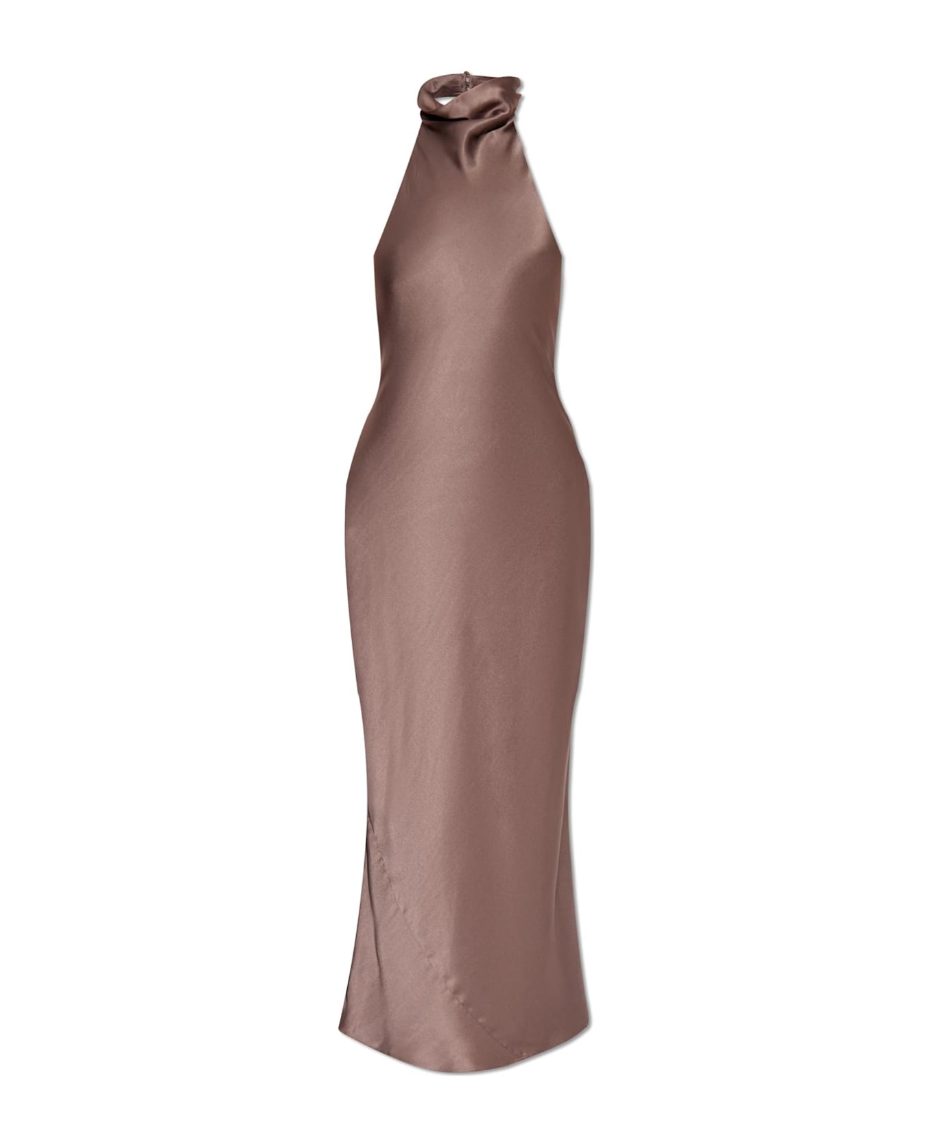 Anine Bing Silk Dress - BROWN