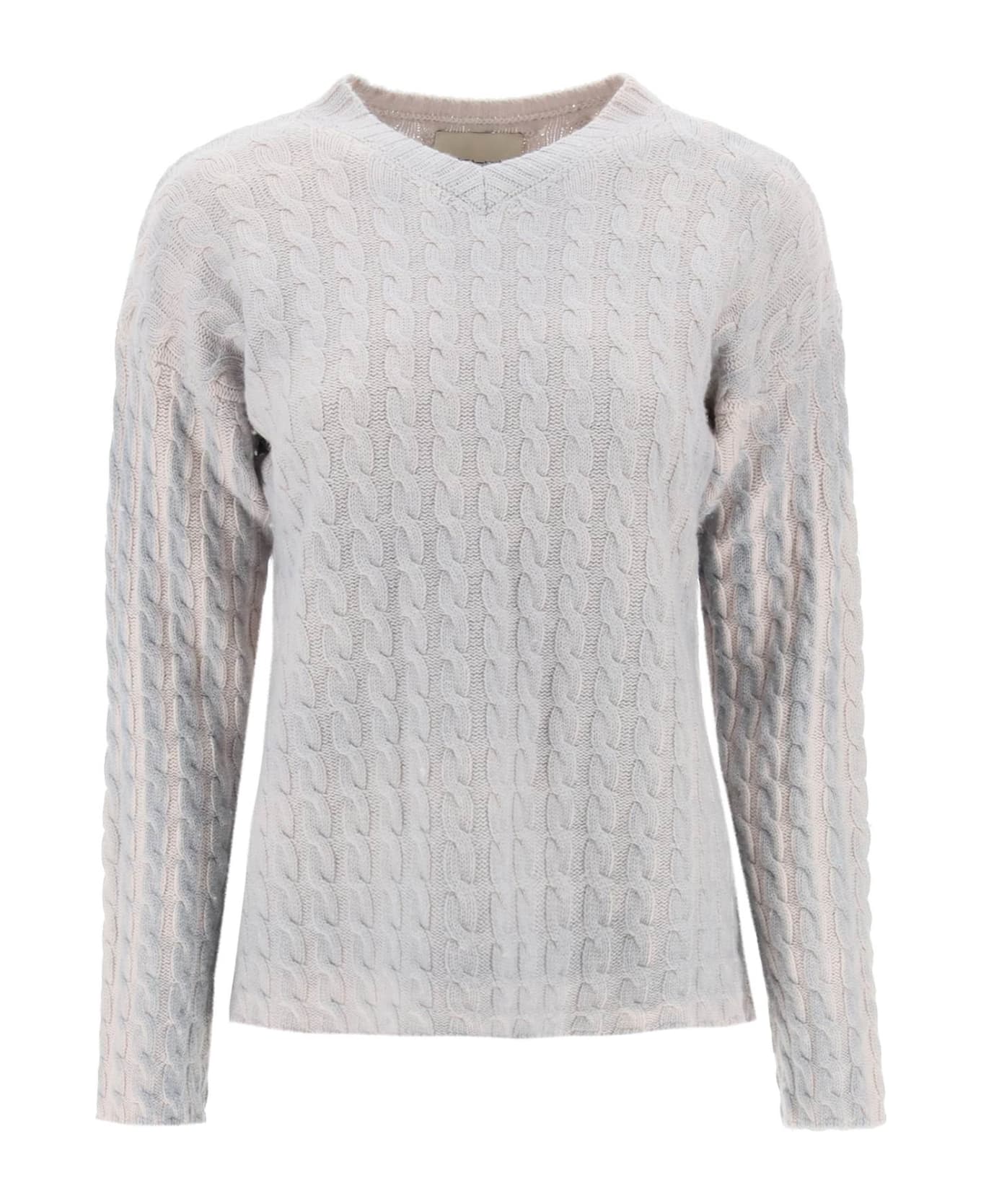 Paloma Wool Ainhoa Cable Knit Sweater - GRIS MEDIO (Grey)