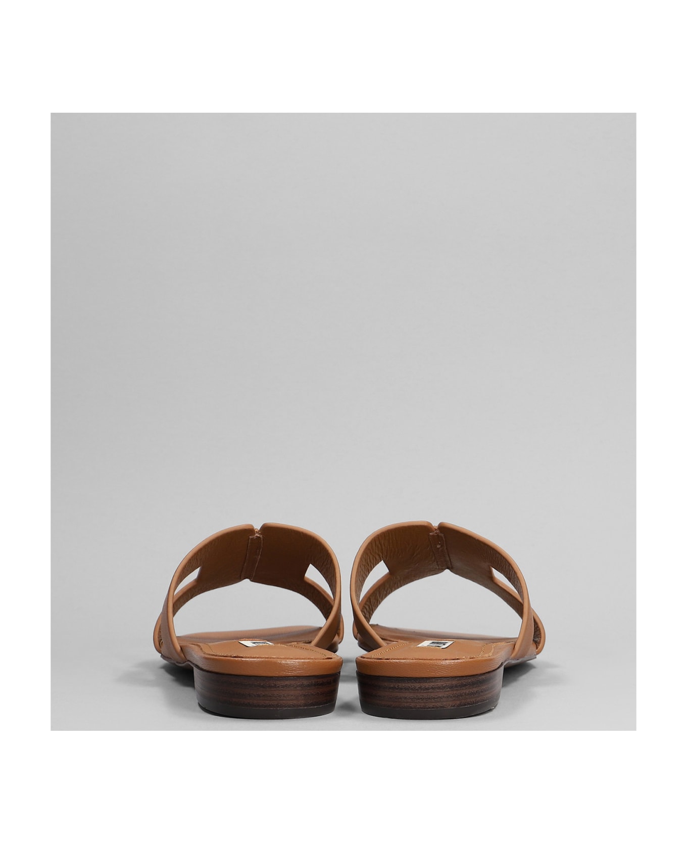 Bibi Lou Dahlia Flats In Leather Color Leather - leather color