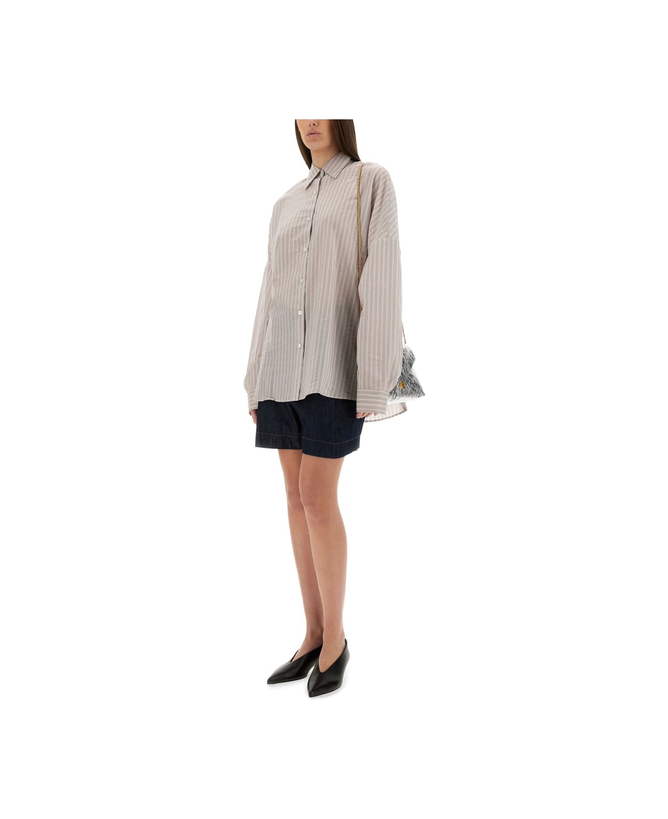 Dries Van Noten Oversized Striped Shirt - MULTICOLOUR