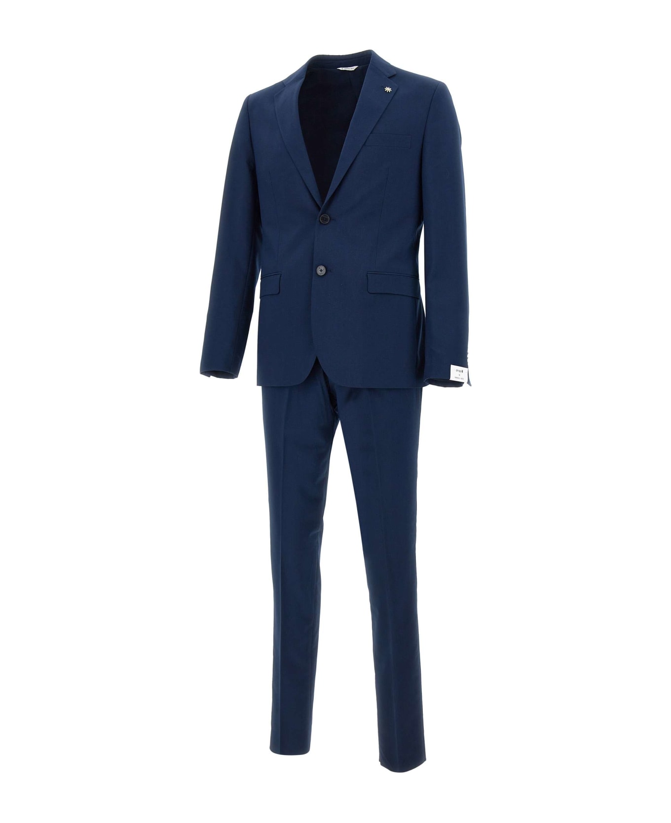 Manuel Ritz Viscose Two-piec Suit - BLUE